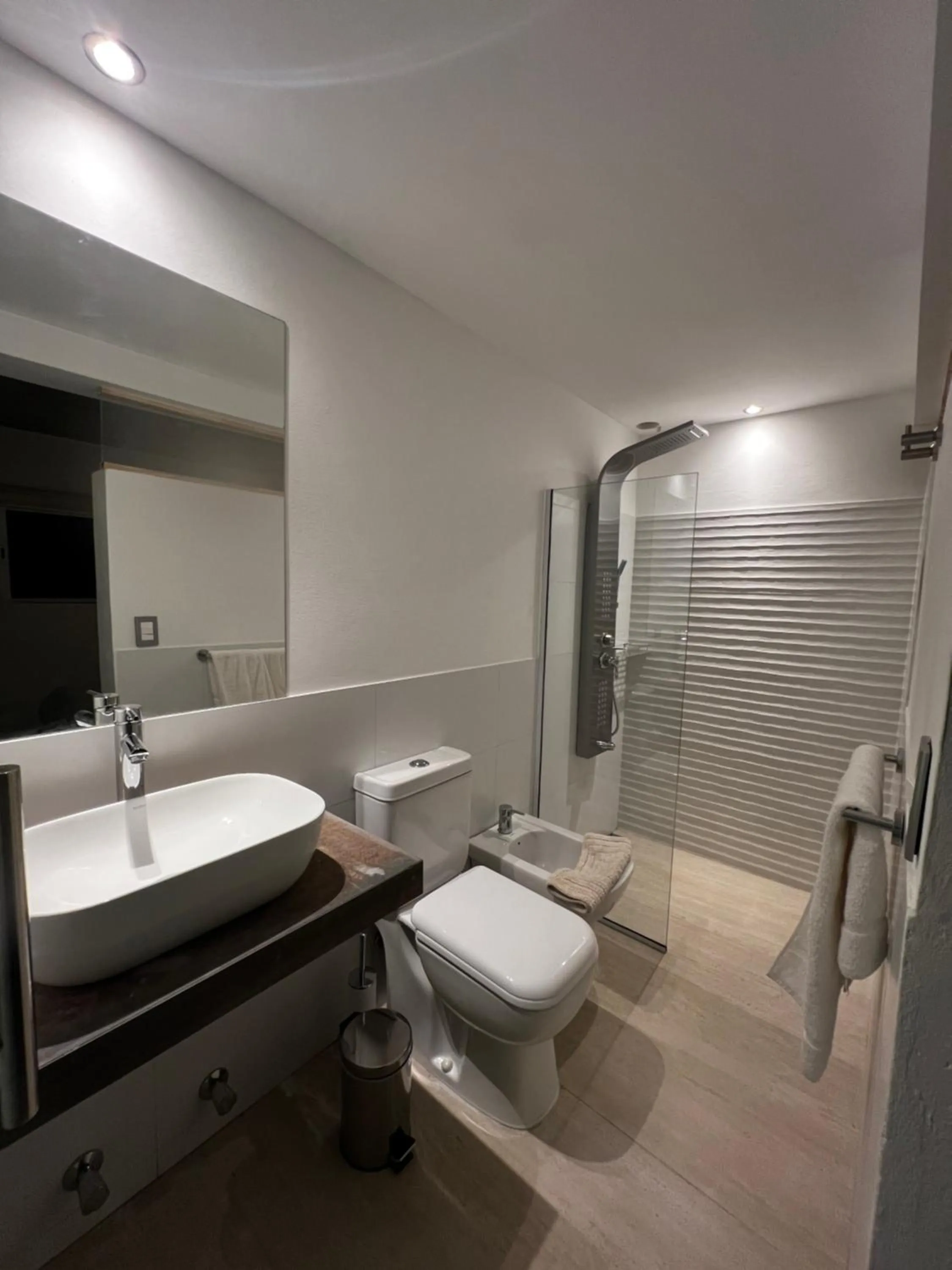 Shower in Aloe Village Aparthotel & Spa