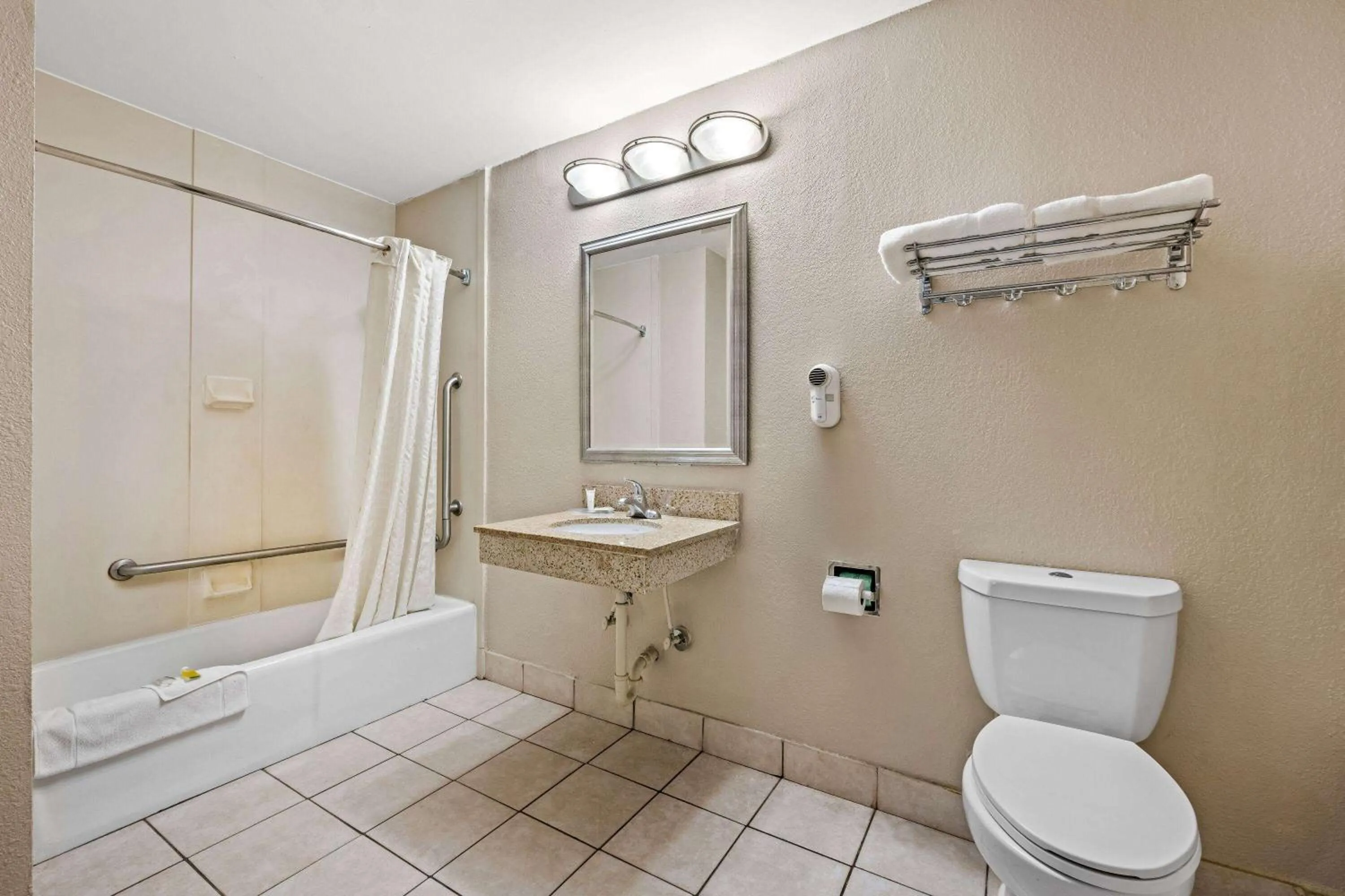 Bathroom in Super 8 by Wyndham Garysburg/Roanoke Rapids