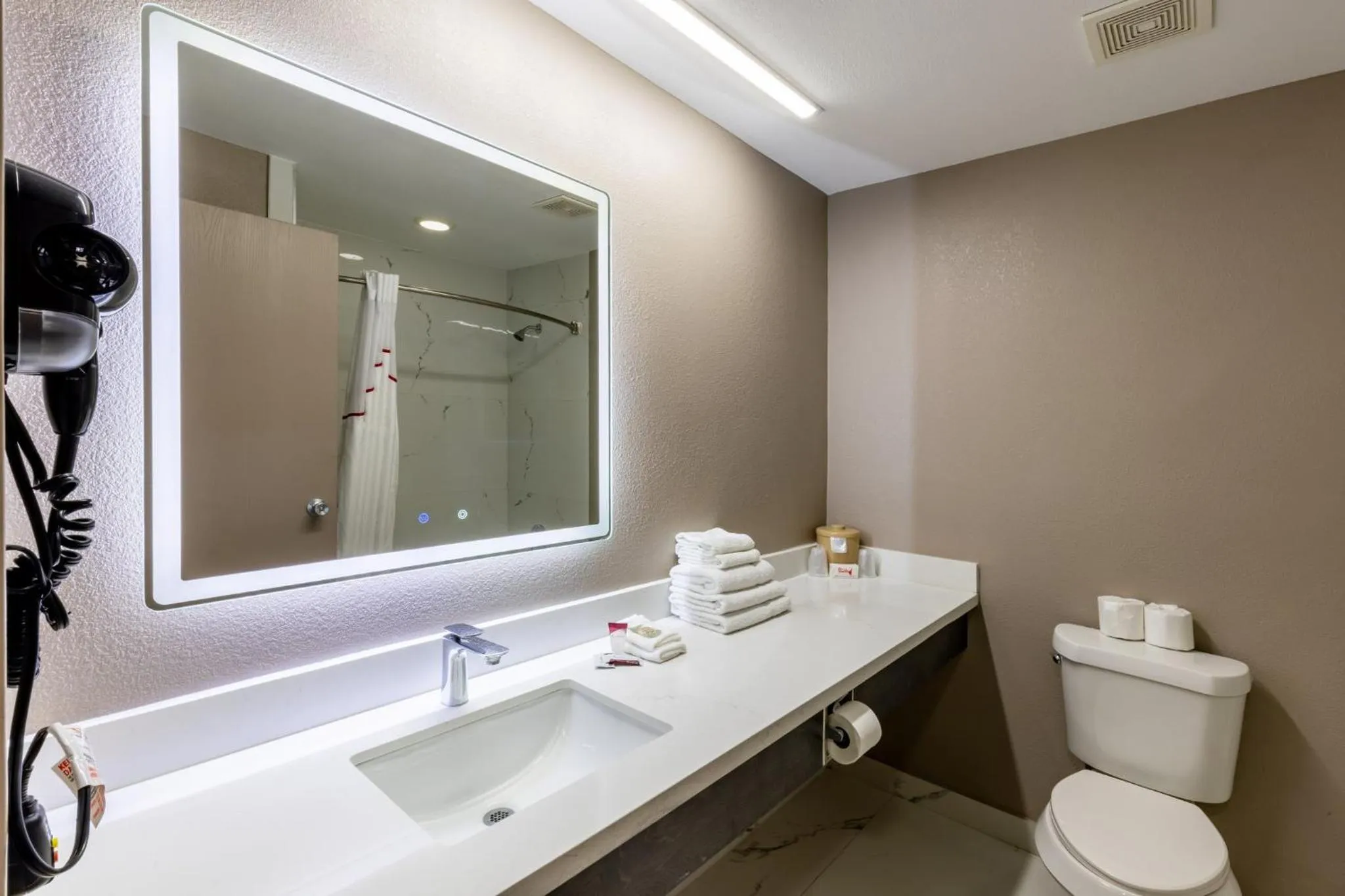 Bathroom in Red Roof Inn Pharr - McAllen