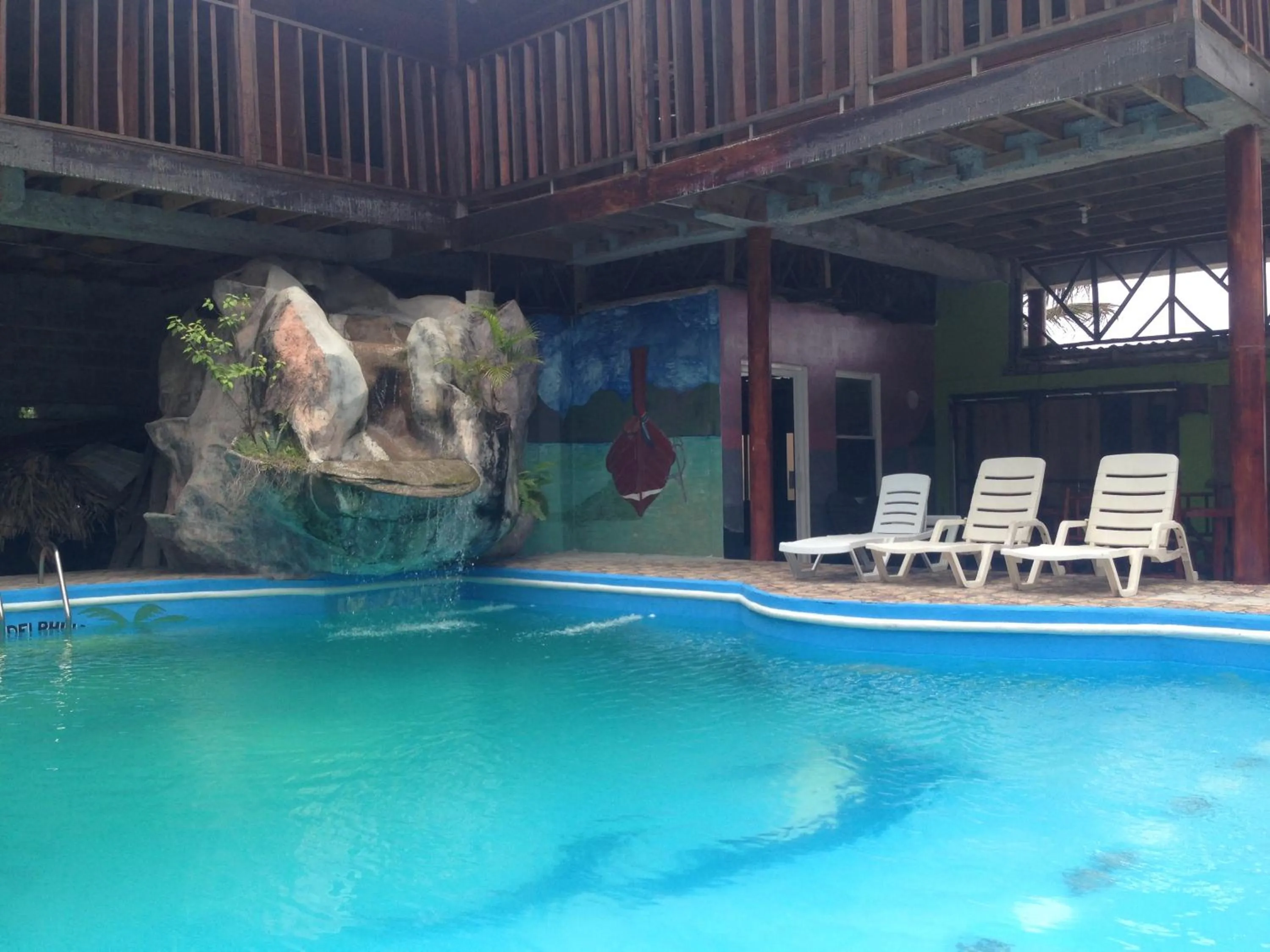 Swimming pool in La Delphina Bed and Breakfast Bar and Grill