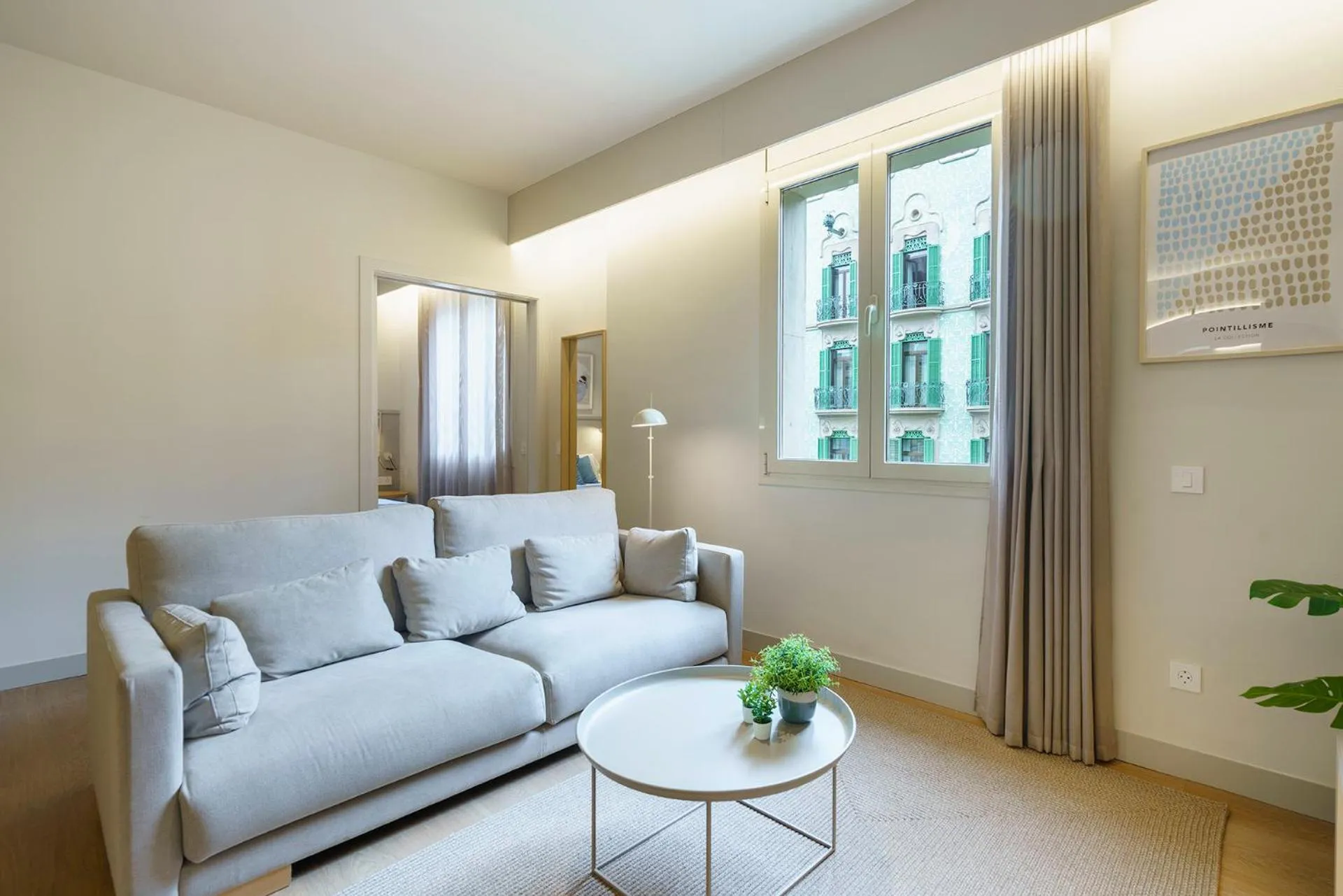 Living room in Fisa Rentals Ramblas Apartments