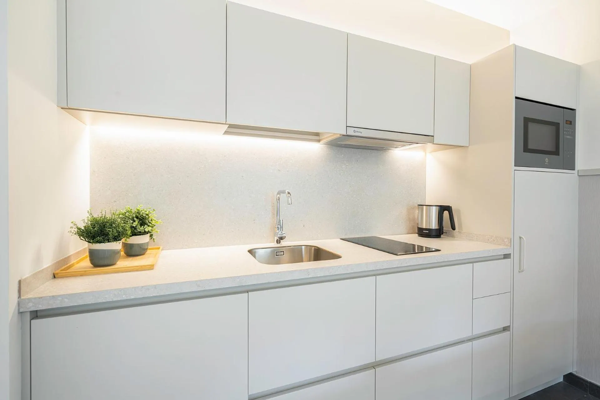 Kitchen or kitchenette in Fisa Rentals Ramblas Apartments