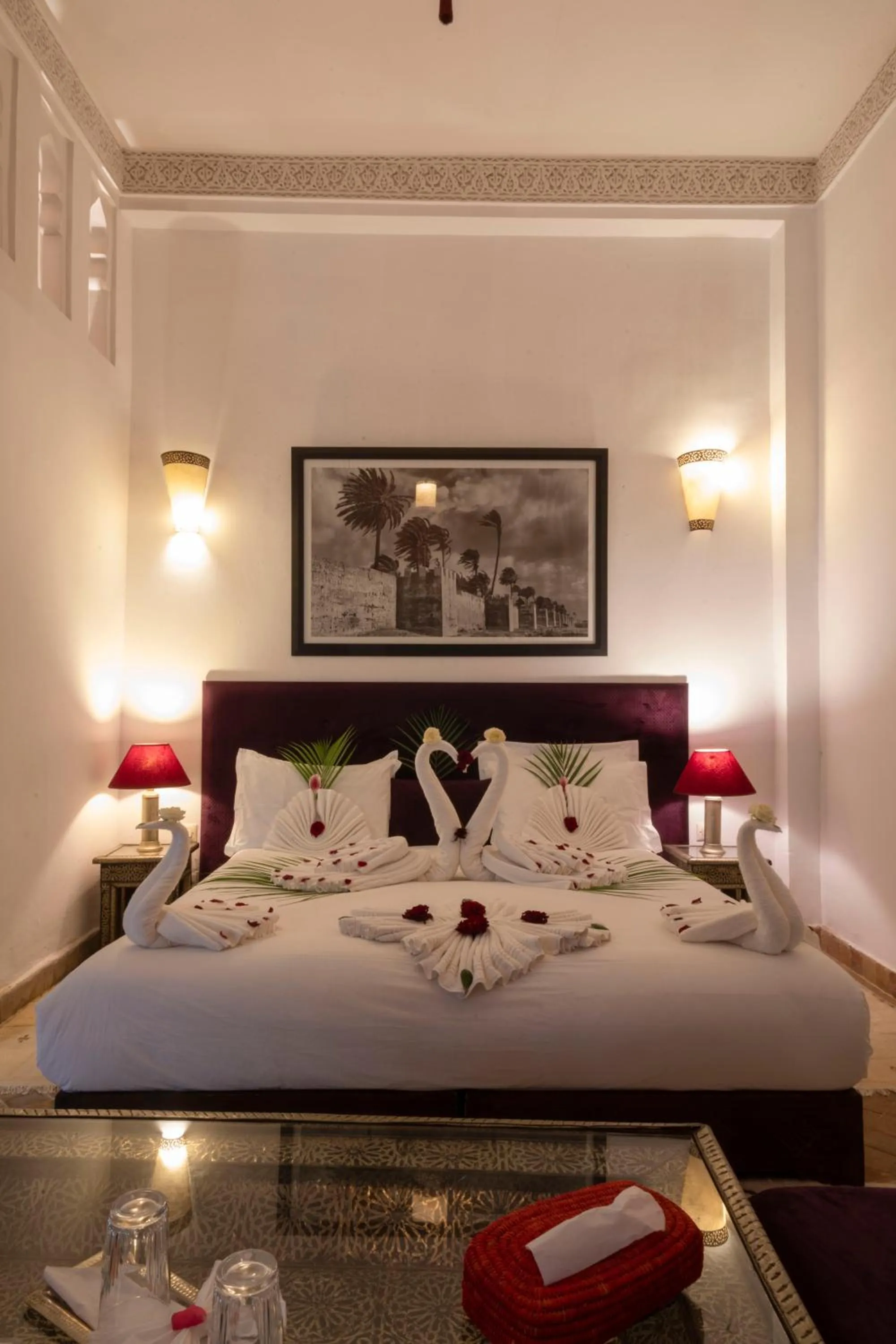 Bed in Riad Pachavana