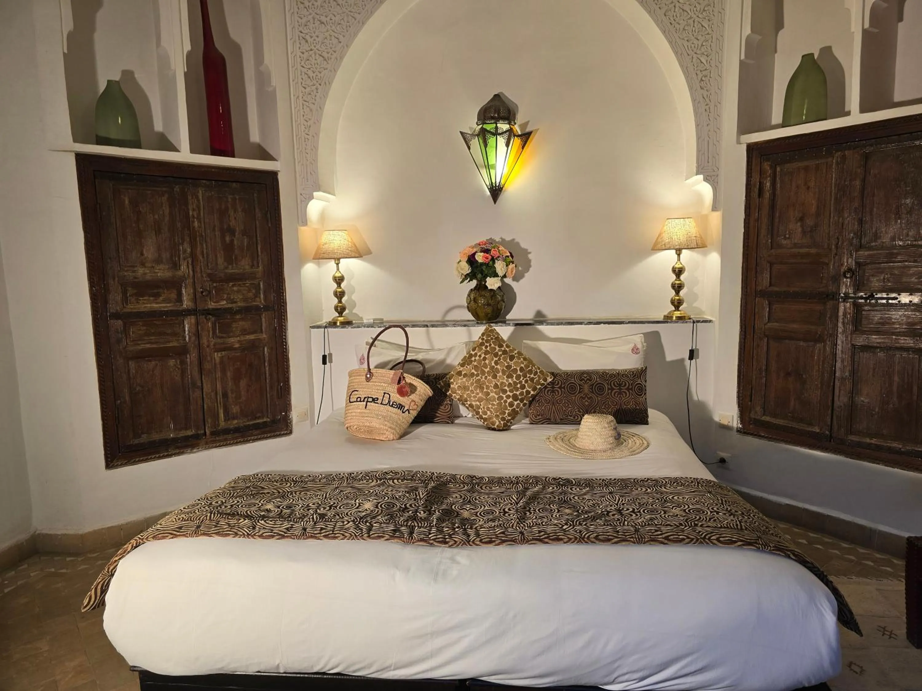 Bed in Riad Pachavana