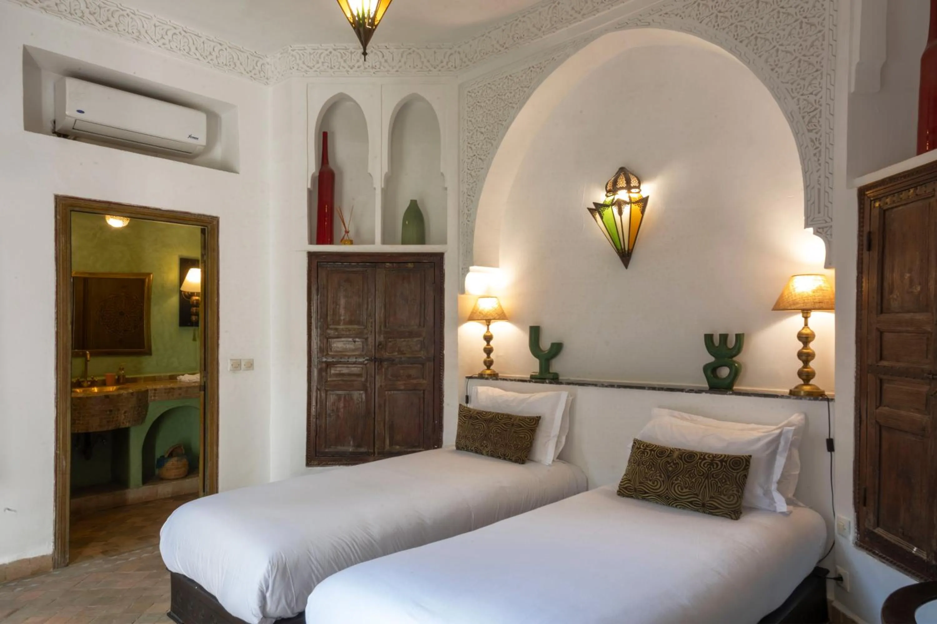 Bed in Riad Pachavana