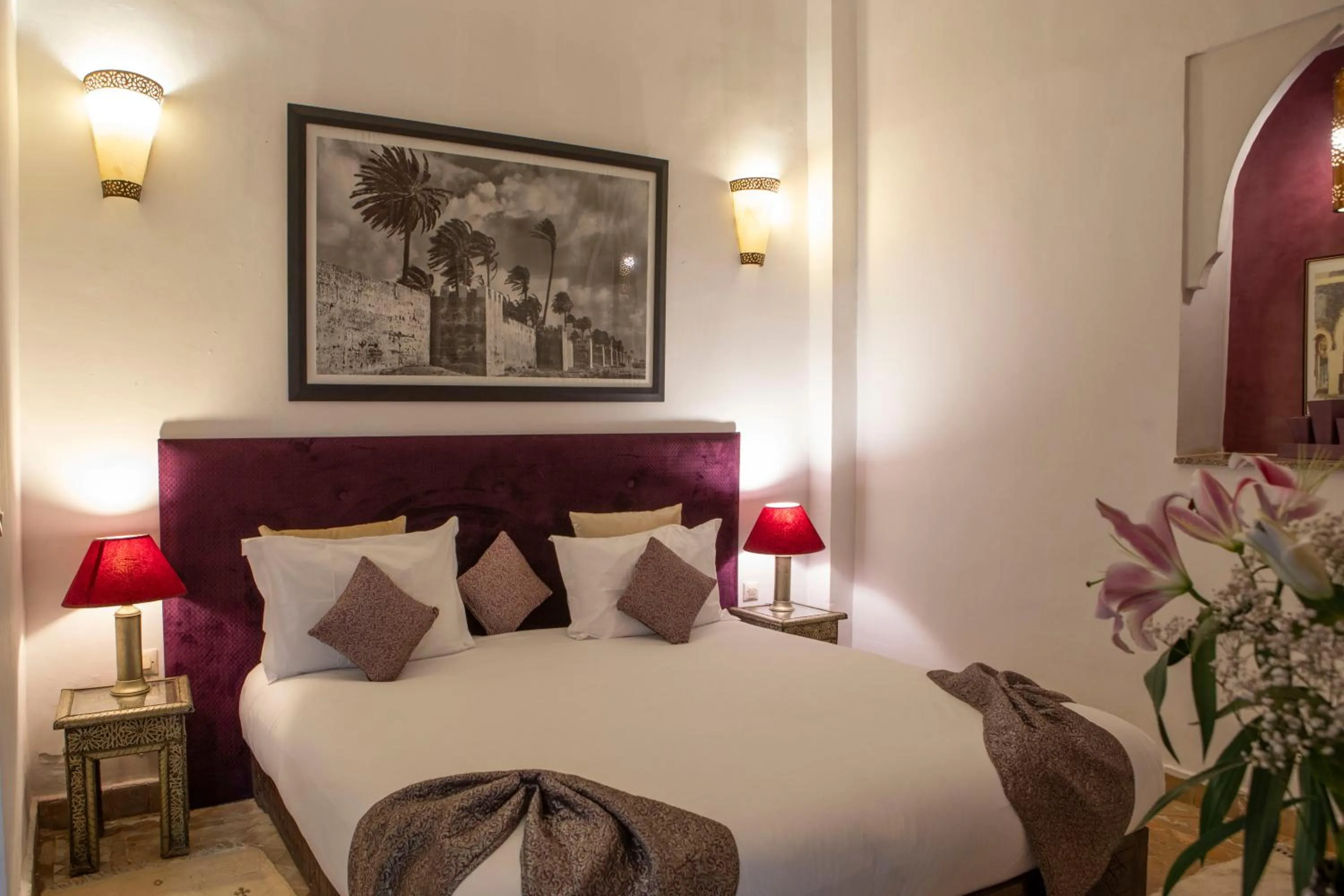 Bed in Riad Pachavana