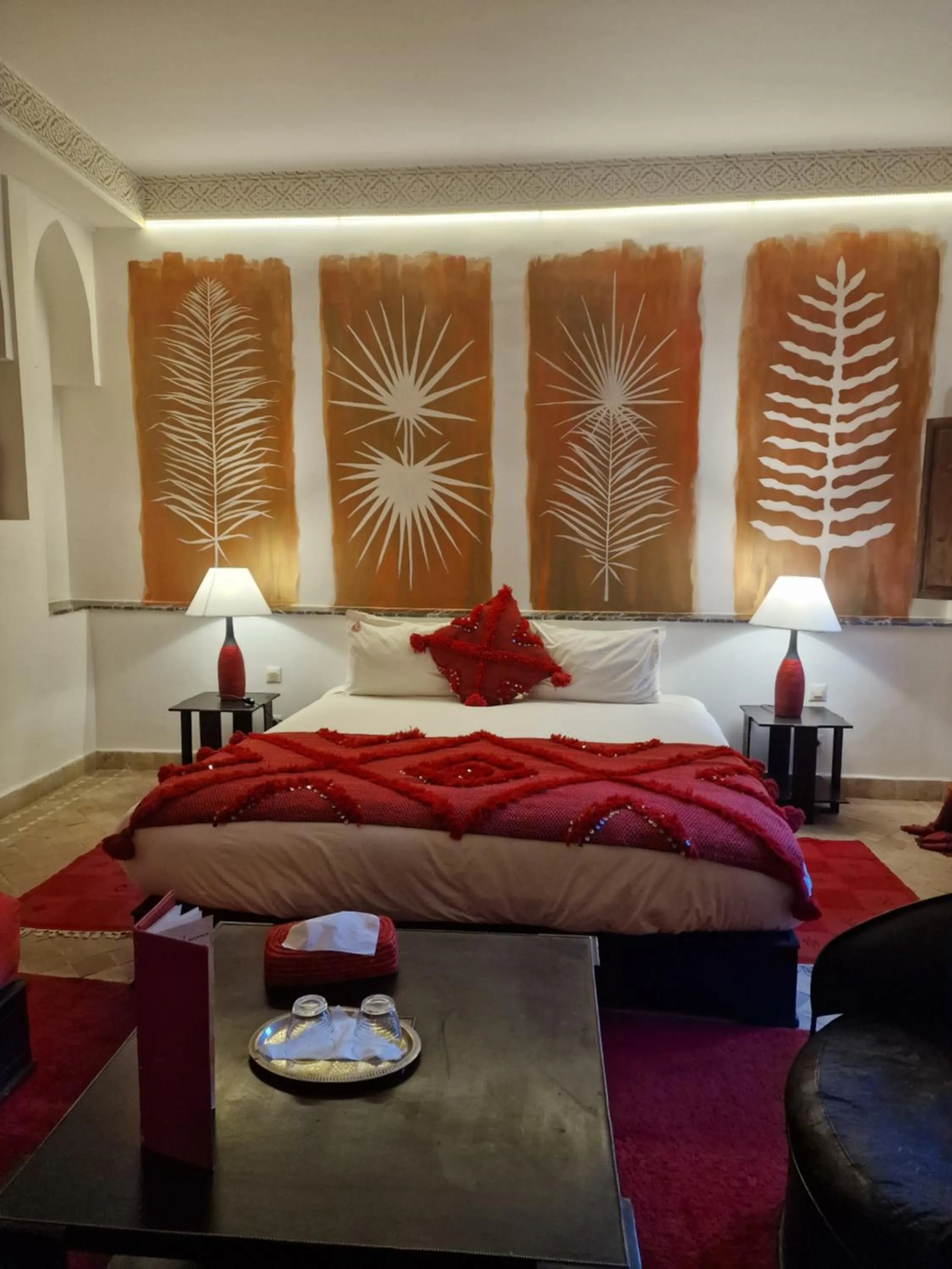 Bed in Riad Pachavana