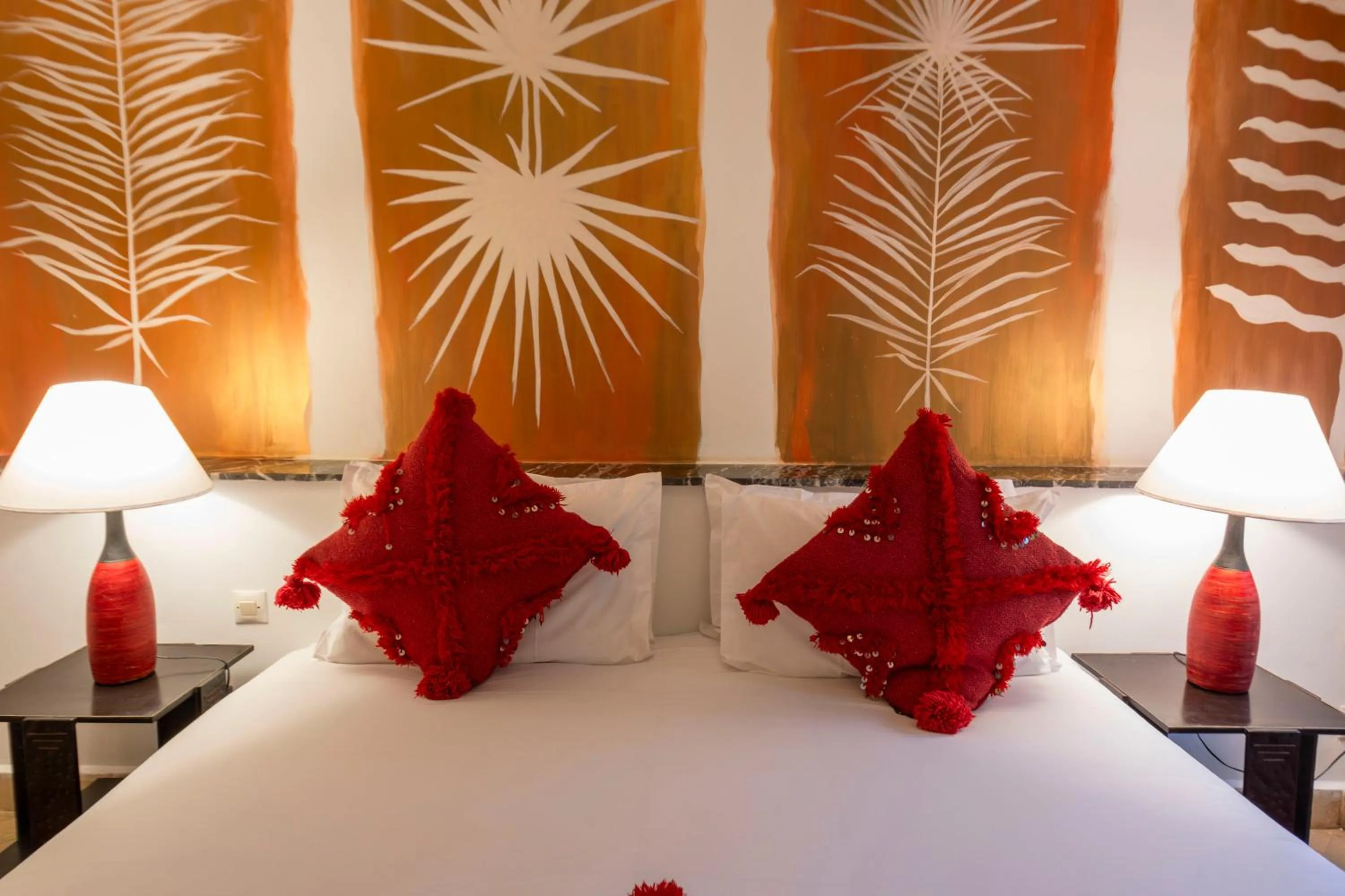 Bed in Riad Pachavana