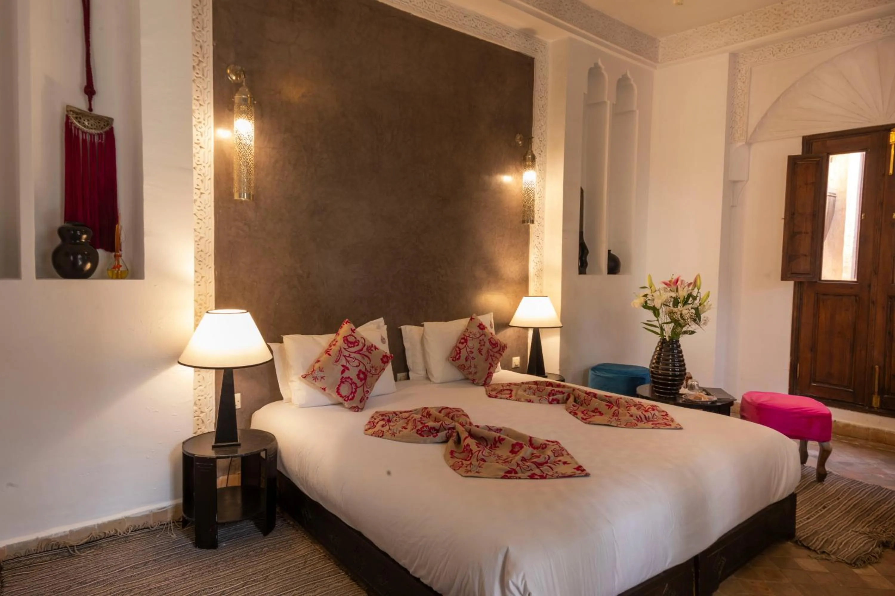 Bed in Riad Pachavana