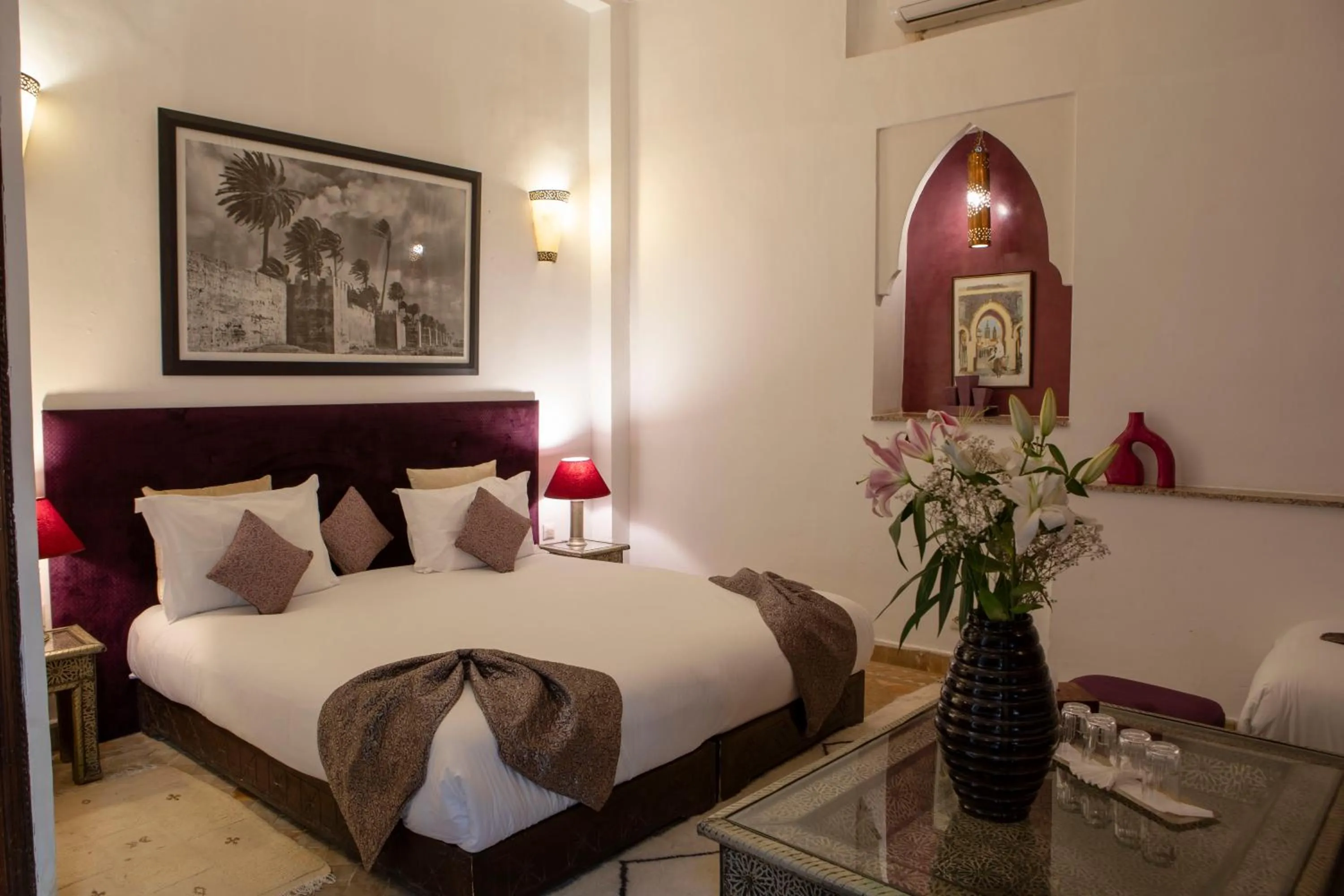 Bed in Riad Pachavana