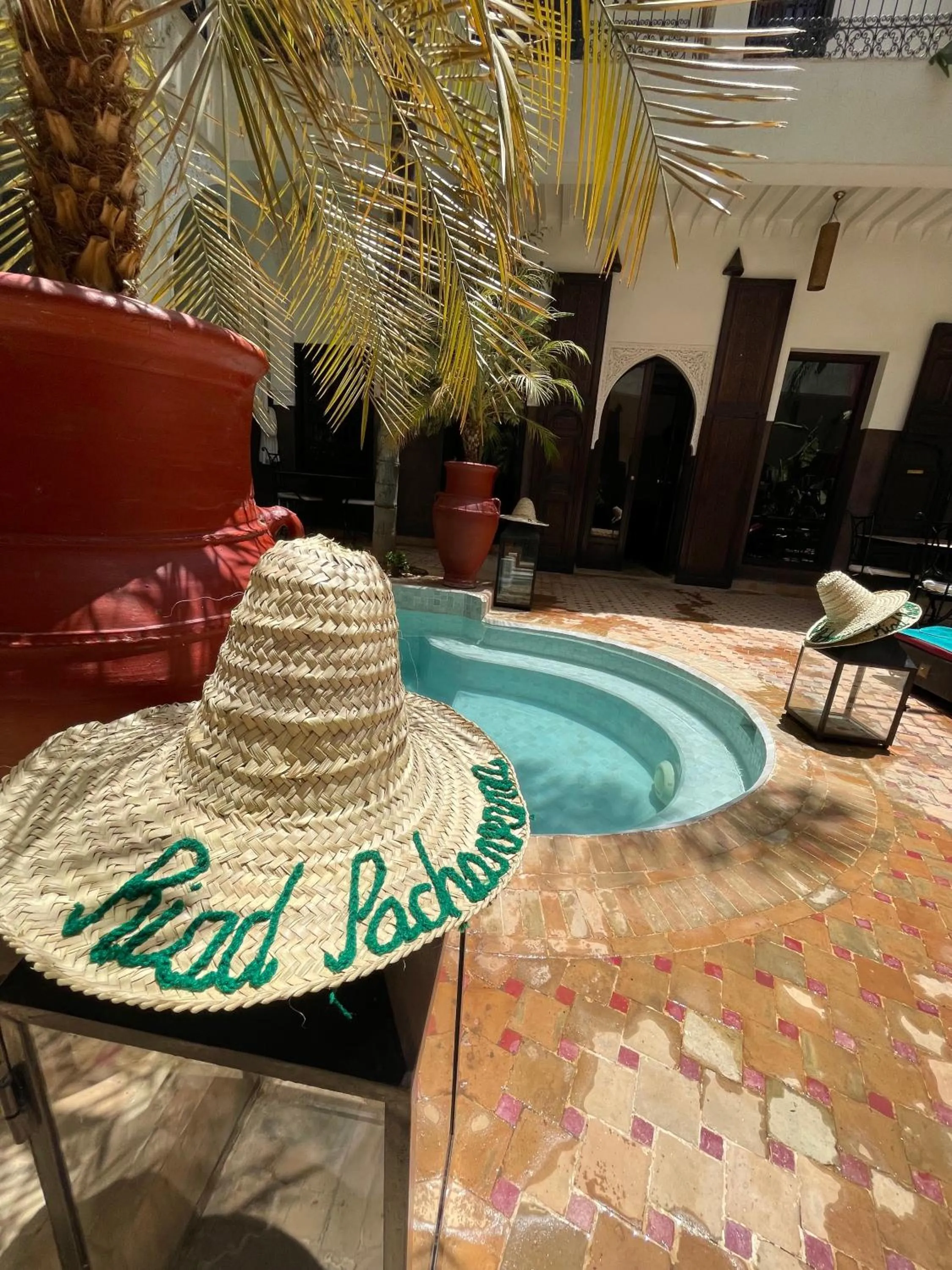 Swimming pool in Riad Pachavana