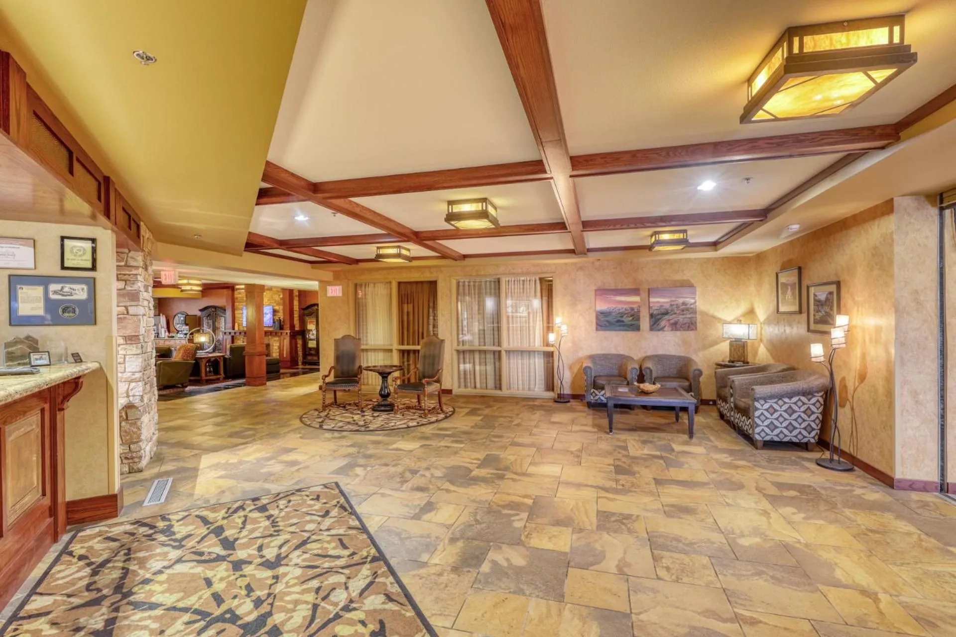 Lobby or reception in The Lodge at Deadwood