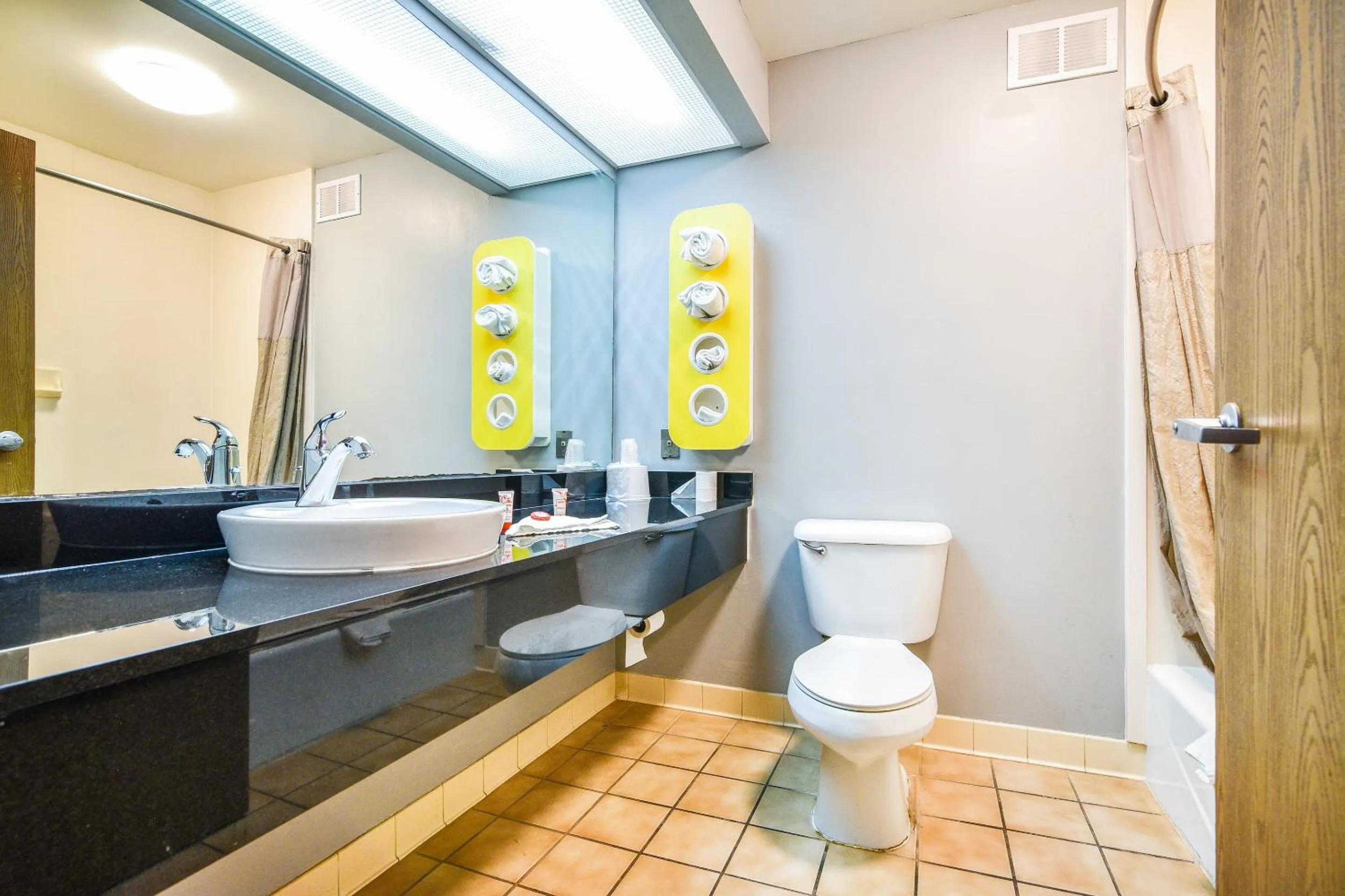 Bathroom in OYO Townhouse Inn Jacksonville near Little Rock Air Force Base