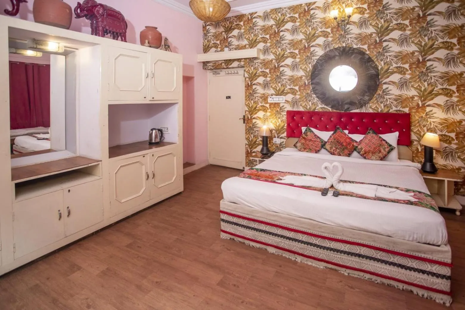Bed in Hotel Pink Palace