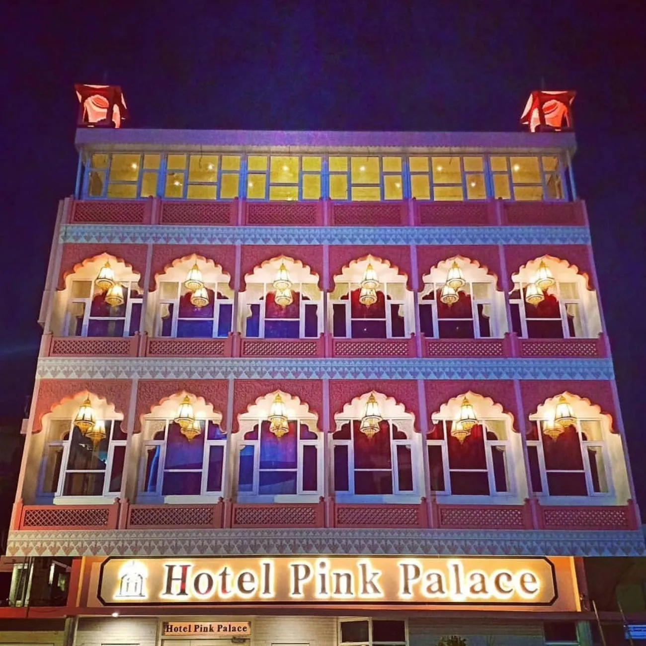 Property building in Hotel Pink Palace