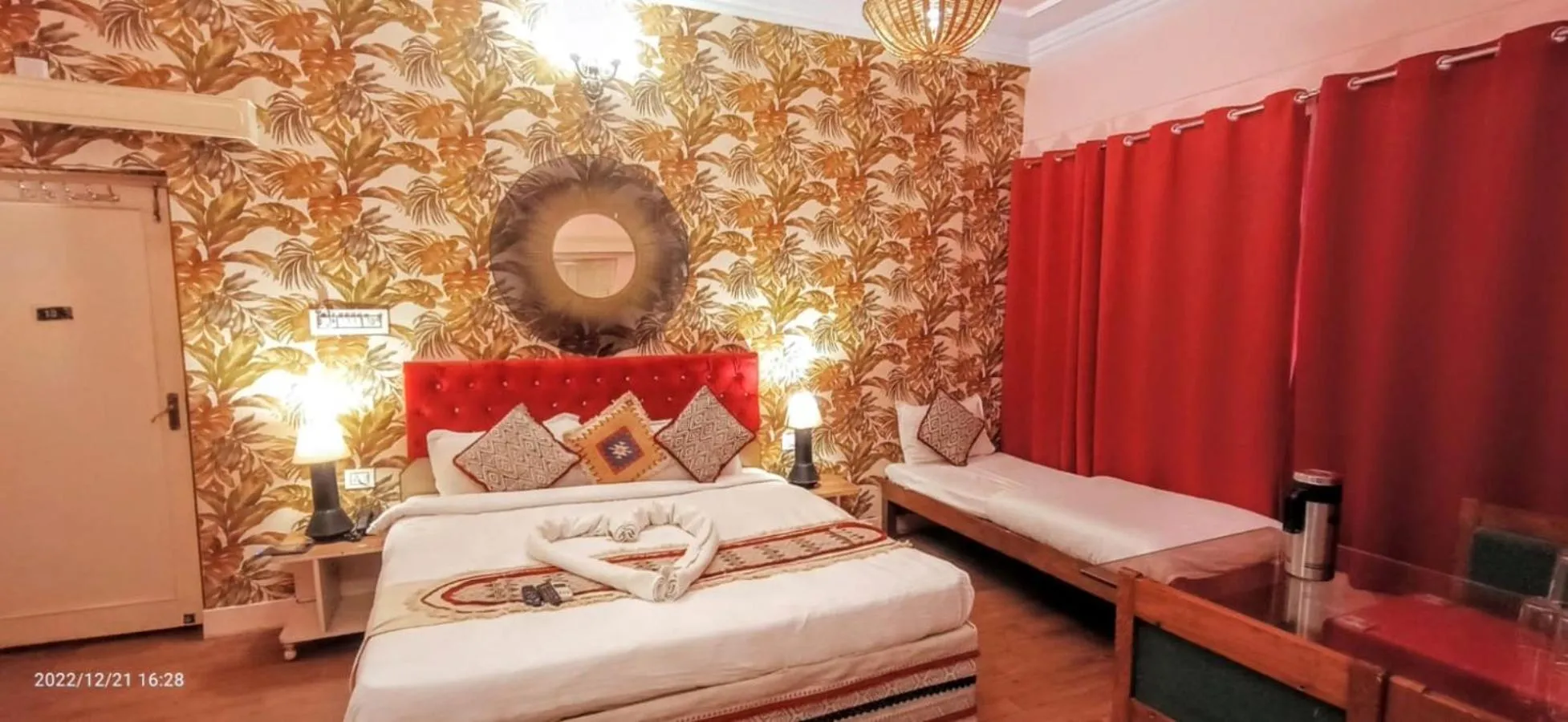 Bed in Hotel Pink Palace