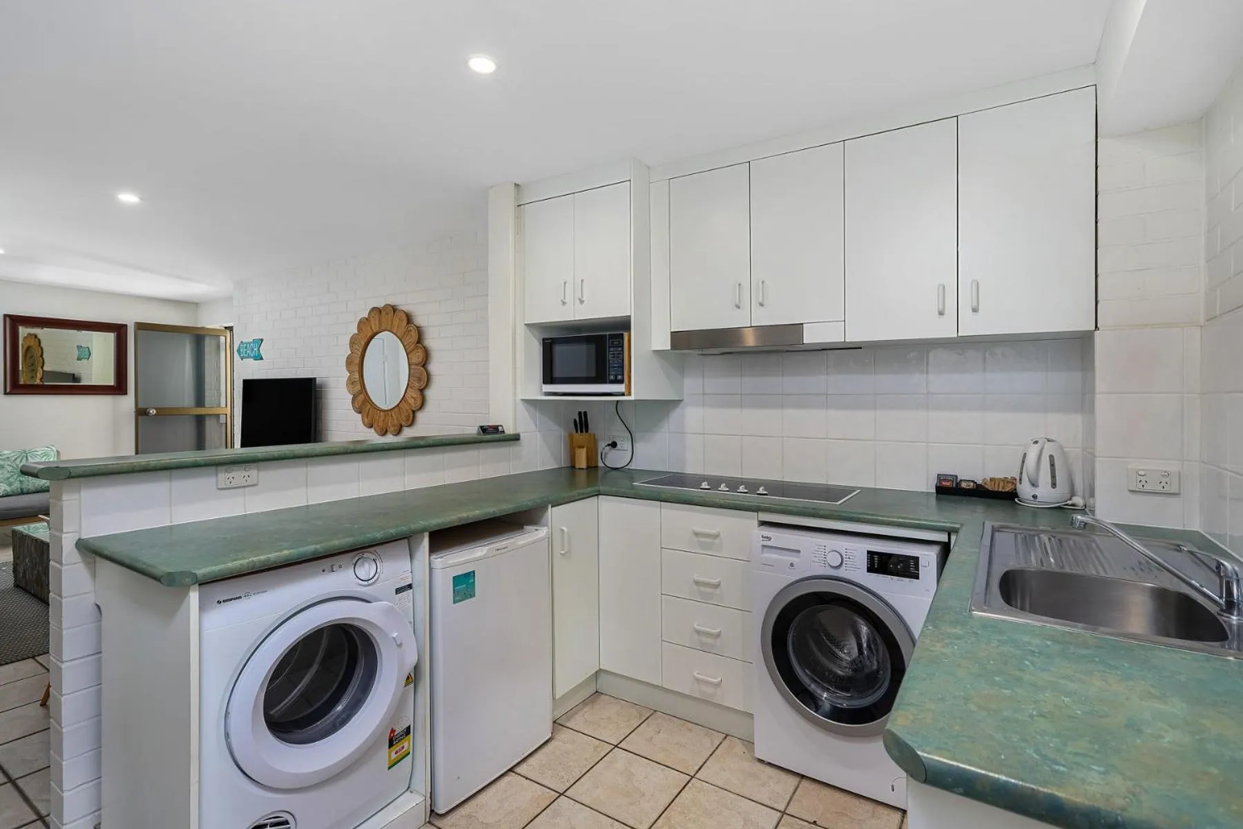 Bayview Beachfront Apartments, in town right on the beach