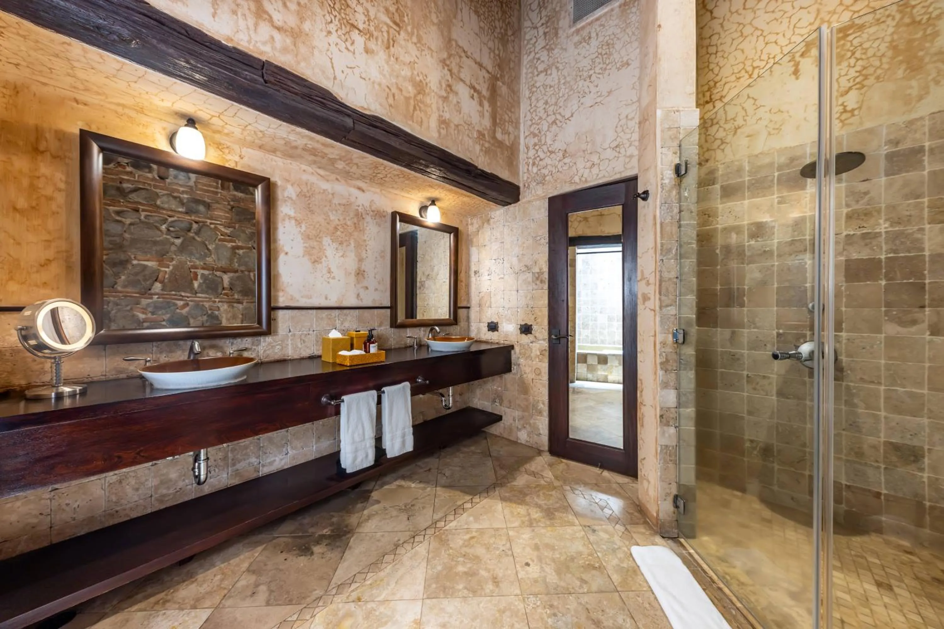 Shower in El Convento Boutique Hotel