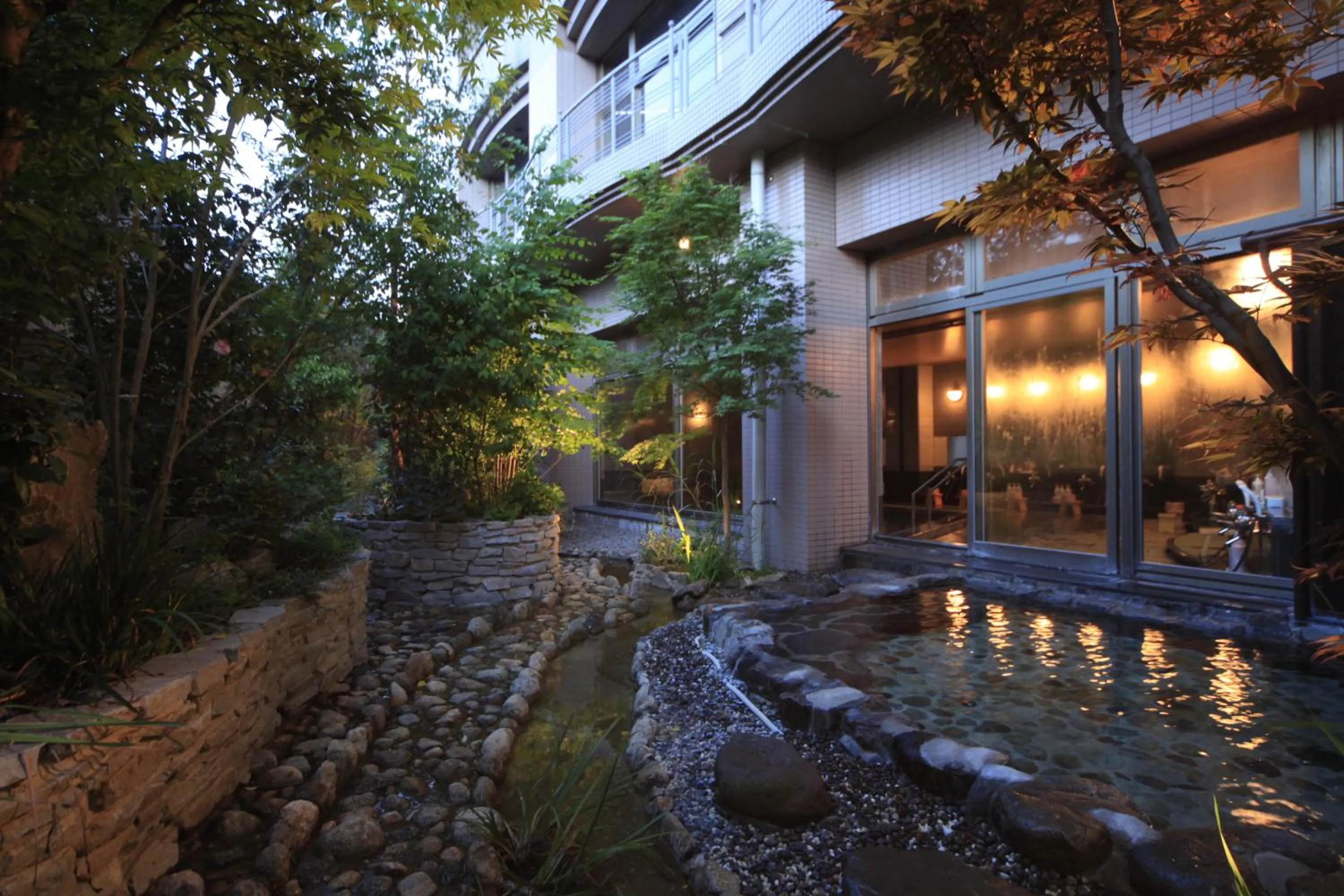 Open Air Bath in Hotel Kasuien