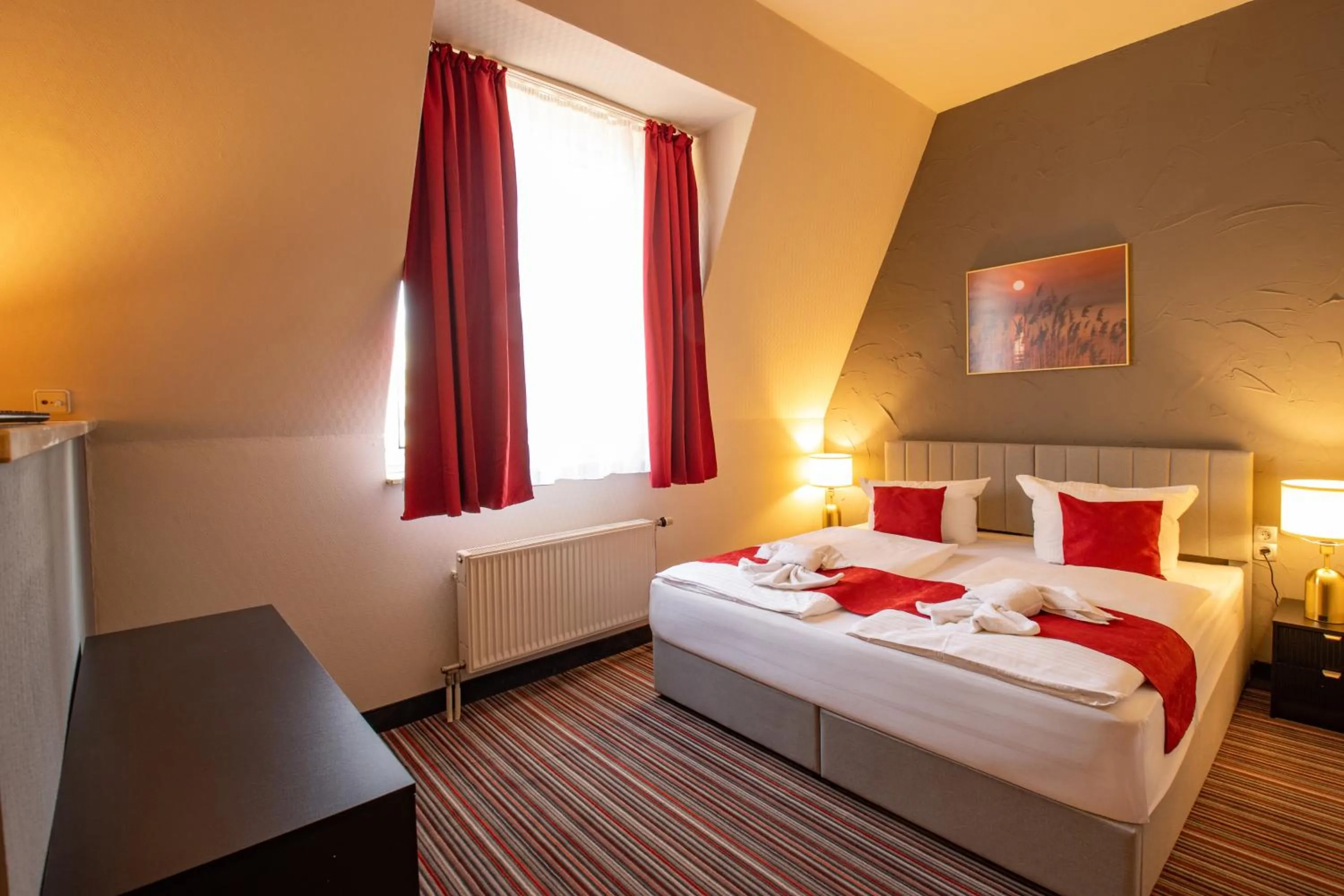 Photo of the whole room, Bed in Seehotel Brandenburg an der Havel