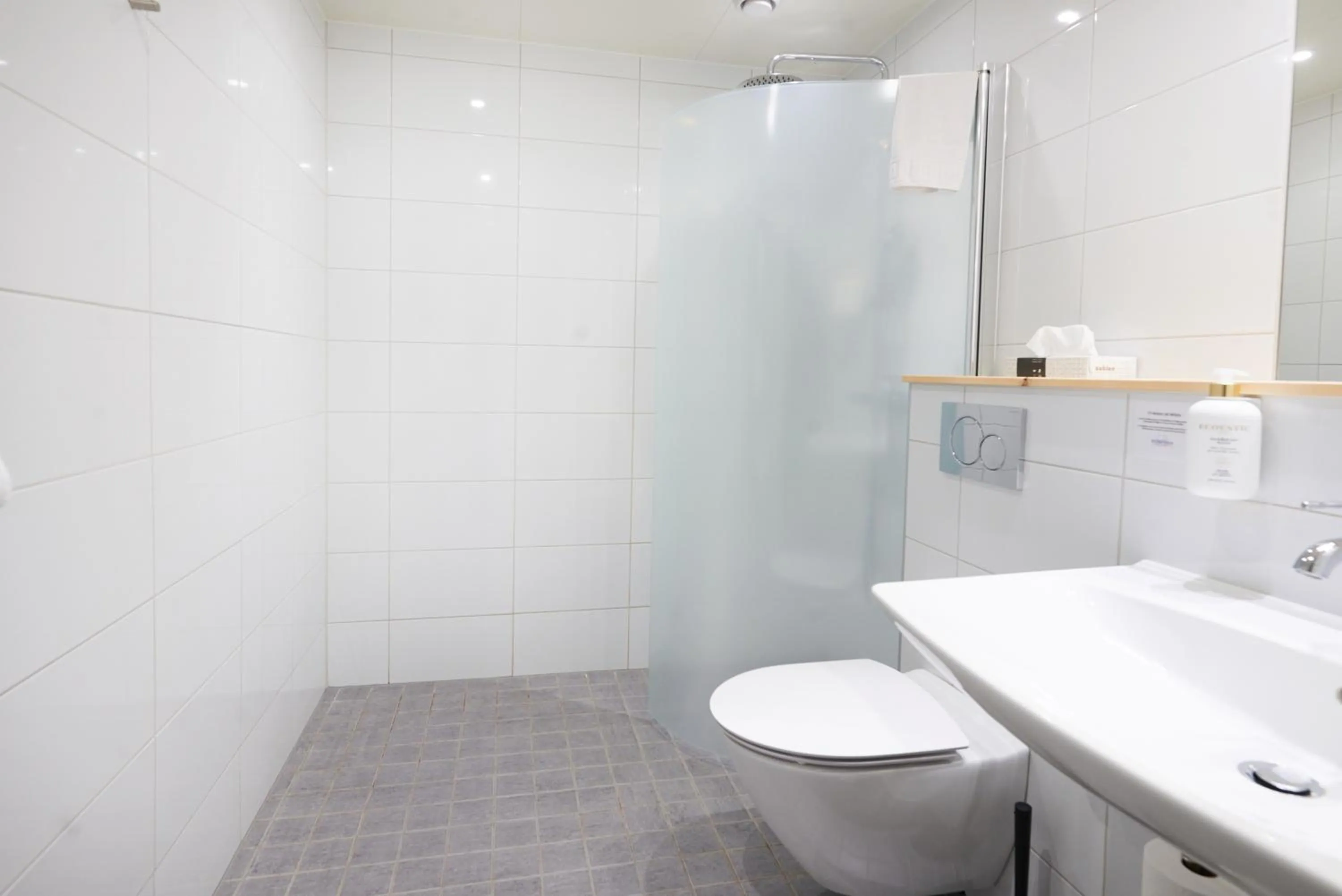 Shower in Hotell Björkhaga