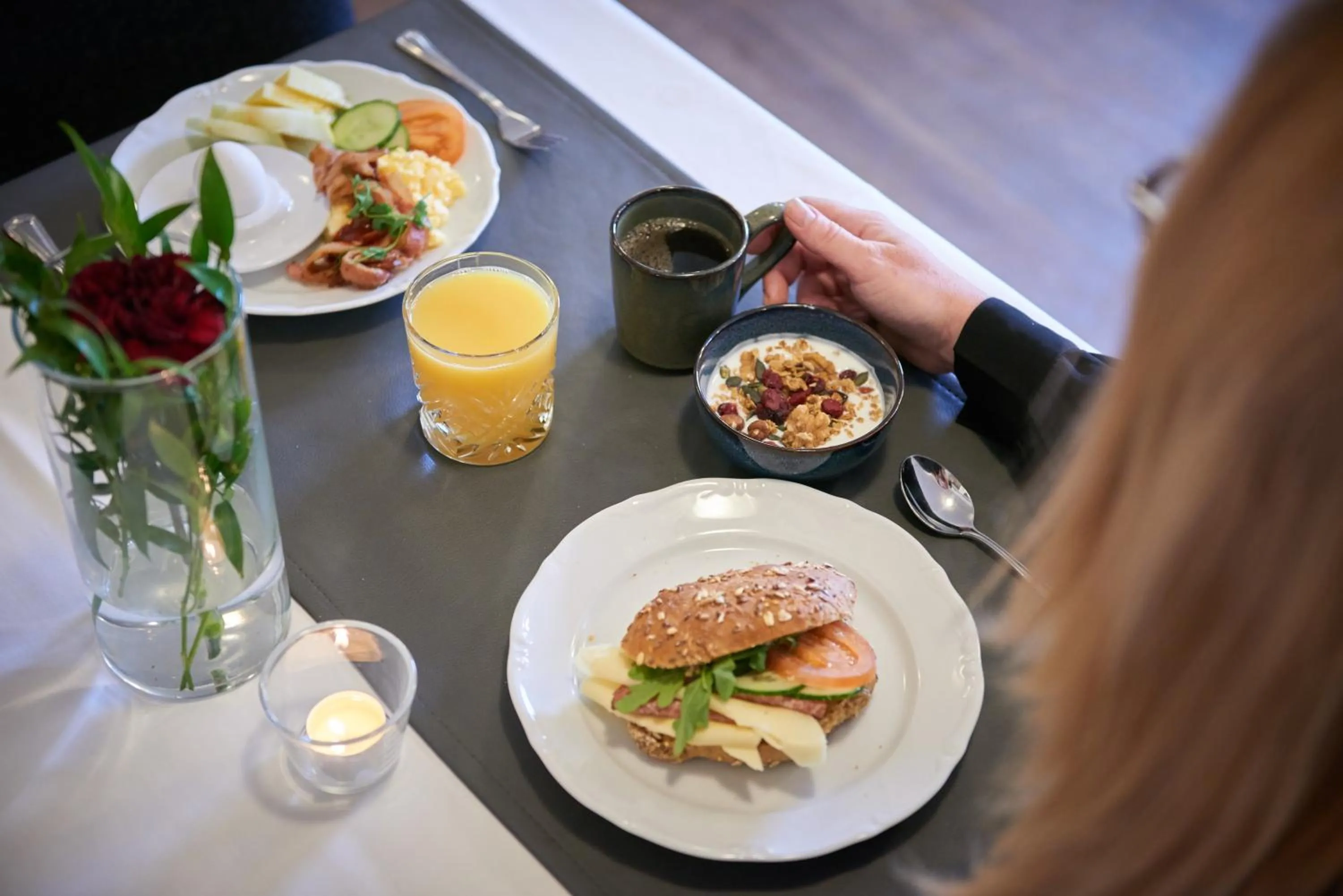 Buffet breakfast in Hotell Björkhaga