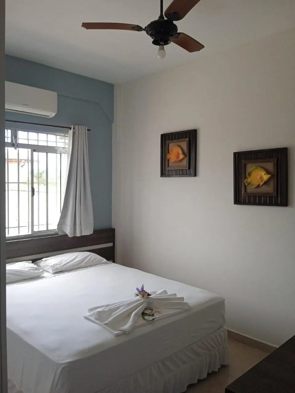 Bed in Hotel Pousada Mar Azul