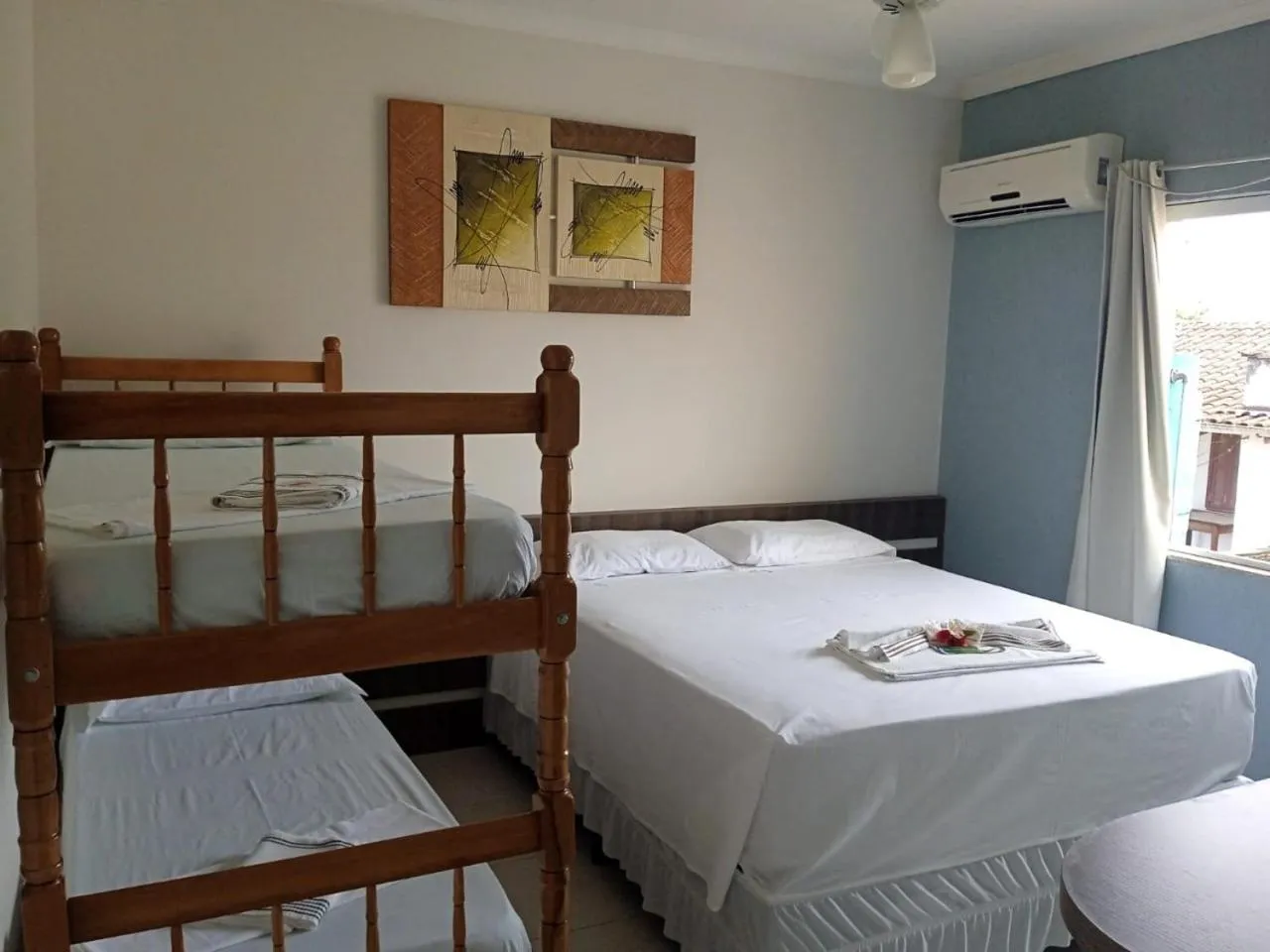 Bed in Hotel Pousada Mar Azul