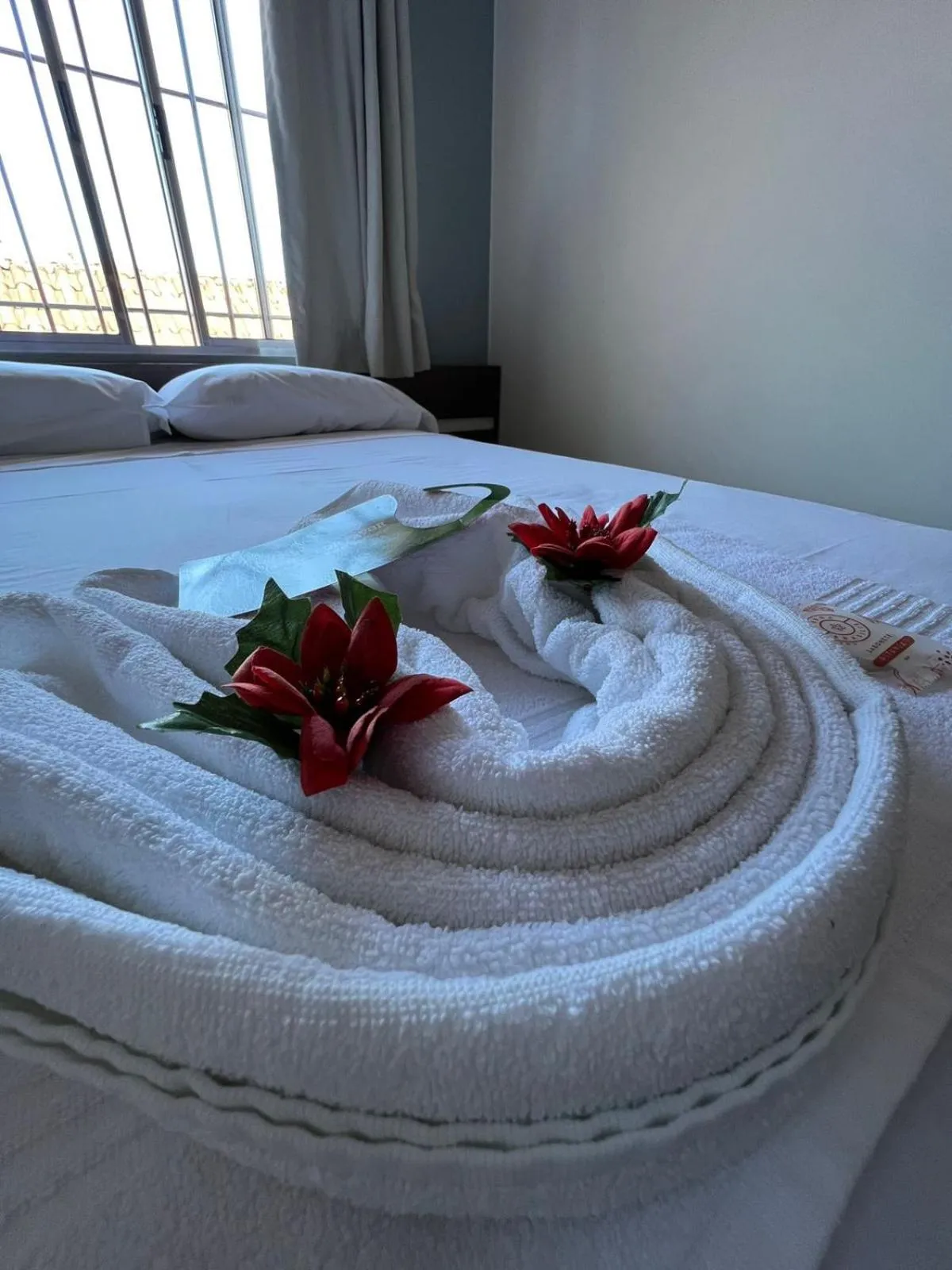 Bed in Hotel Pousada Mar Azul