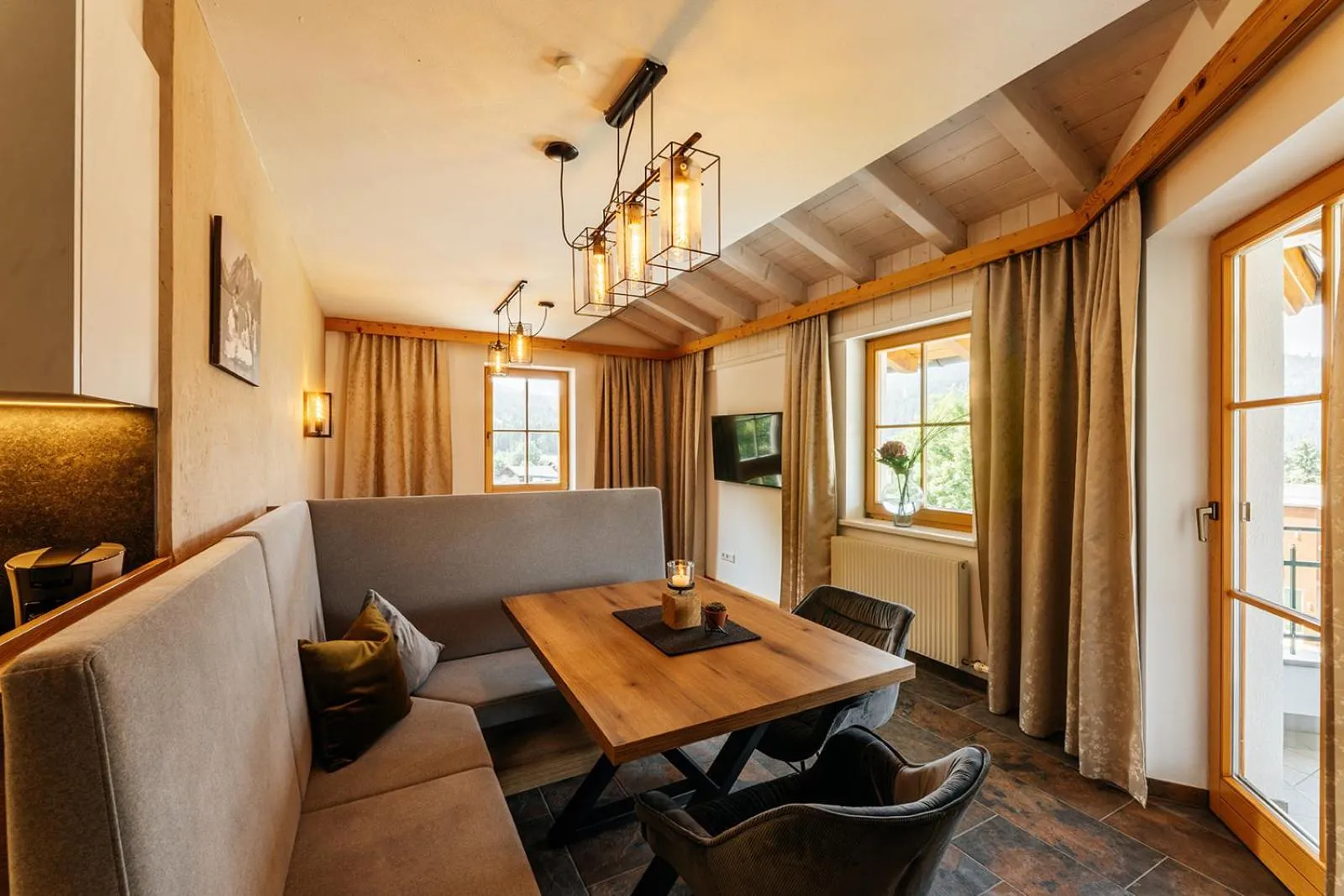 Dining area in Appartements Gladbach