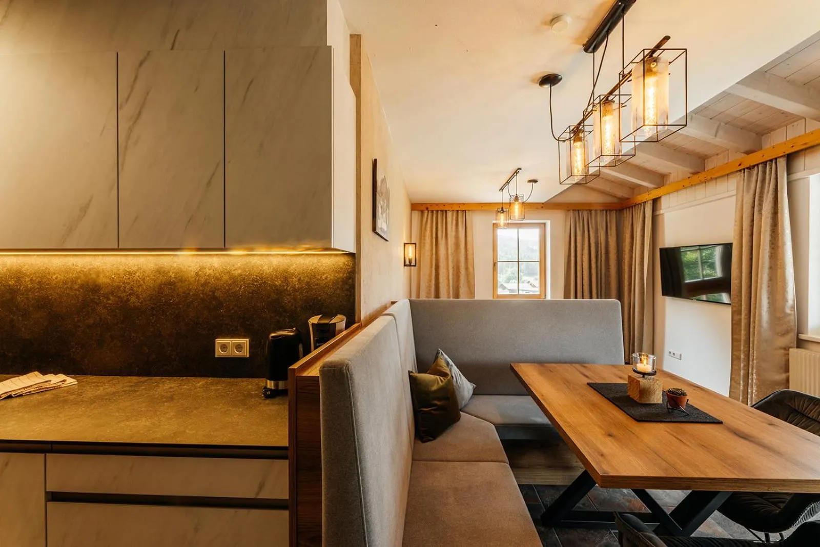 Dining area in Appartements Gladbach