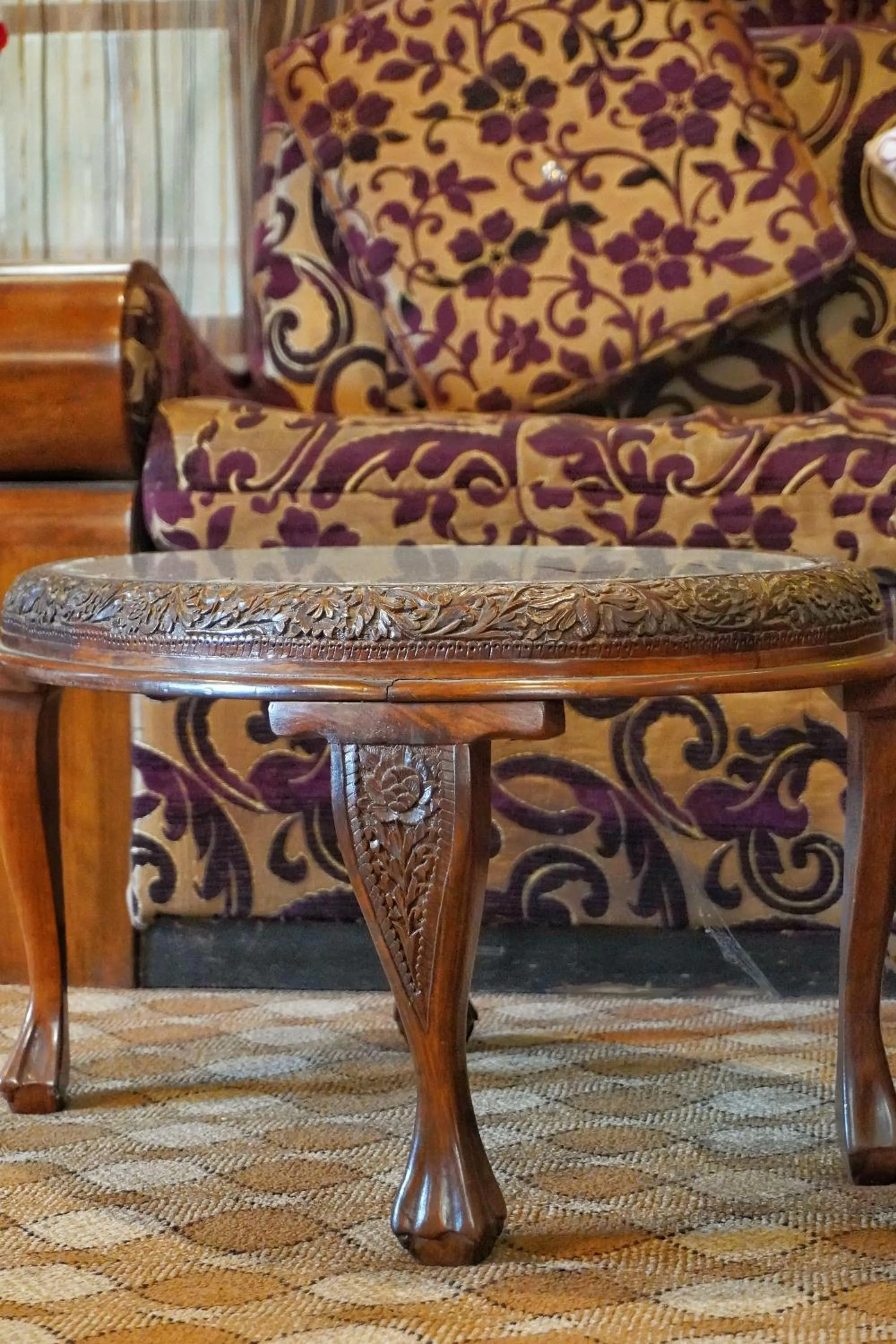 Seating area in Swan Group of Houseboats, Golden Dal Lake