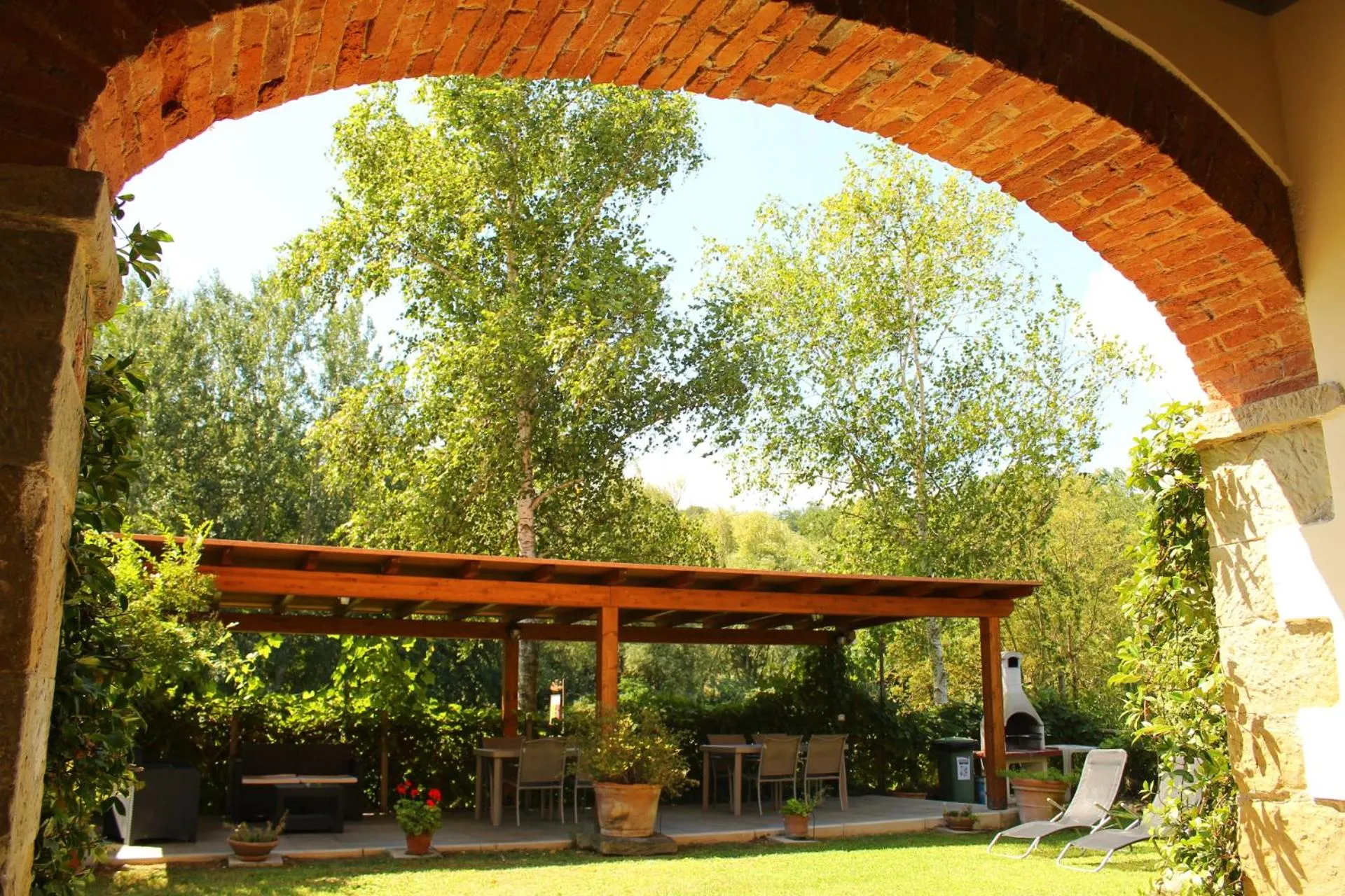 Garden view in Il Casolare