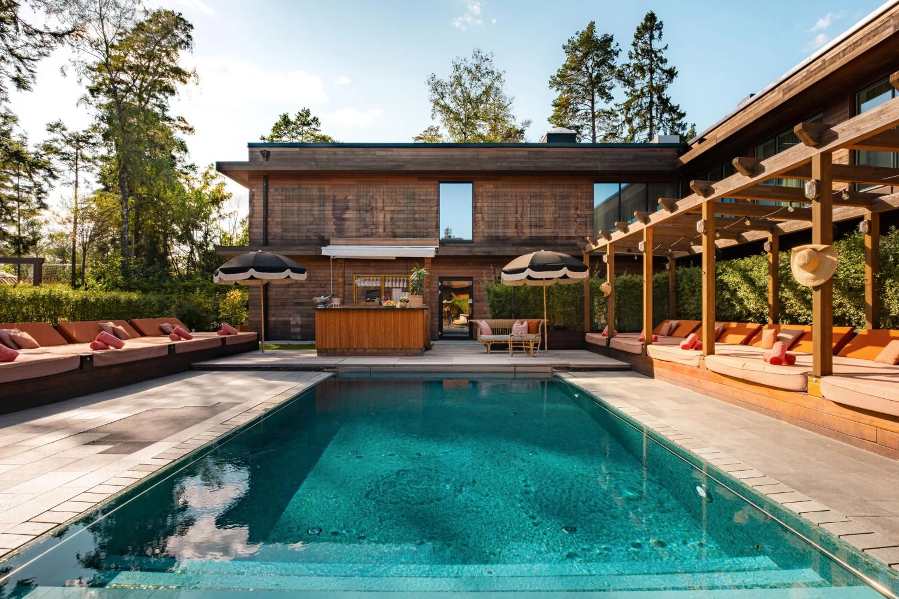 Pool view in Ellery Beach House