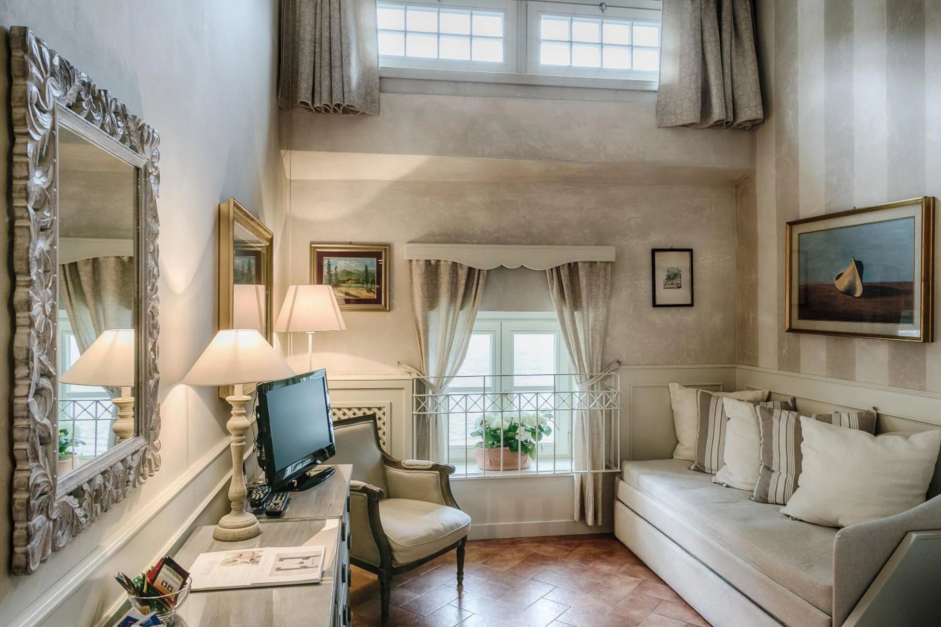 Living room in Relais Villa Vittoria