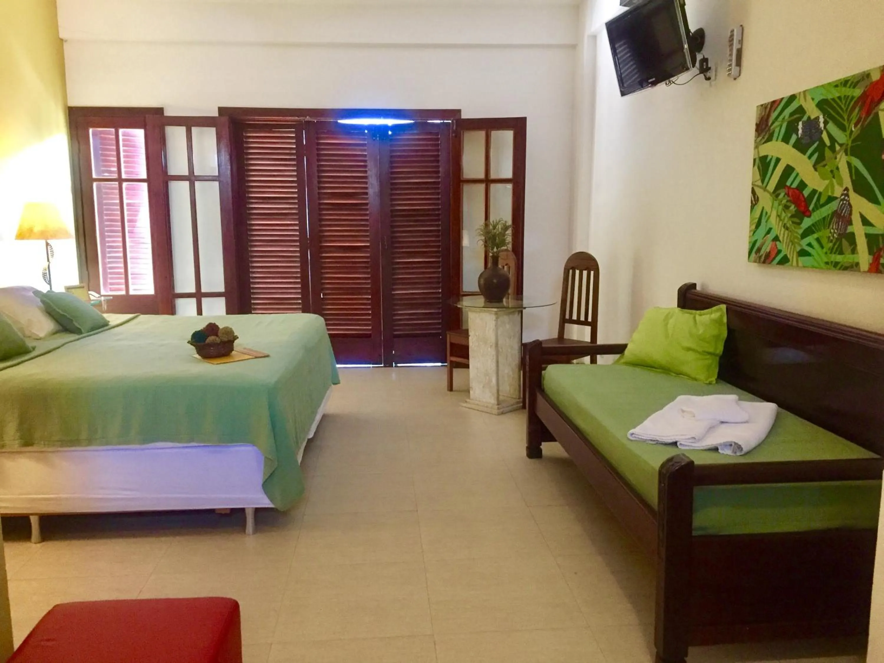 Bed in Pousada Caminho do Sol