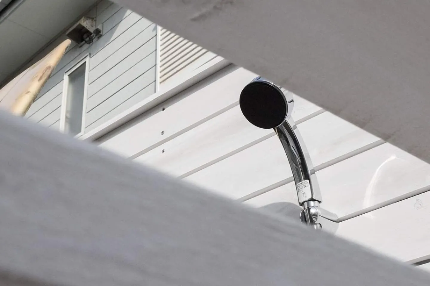 Shower in Blue Lagoon