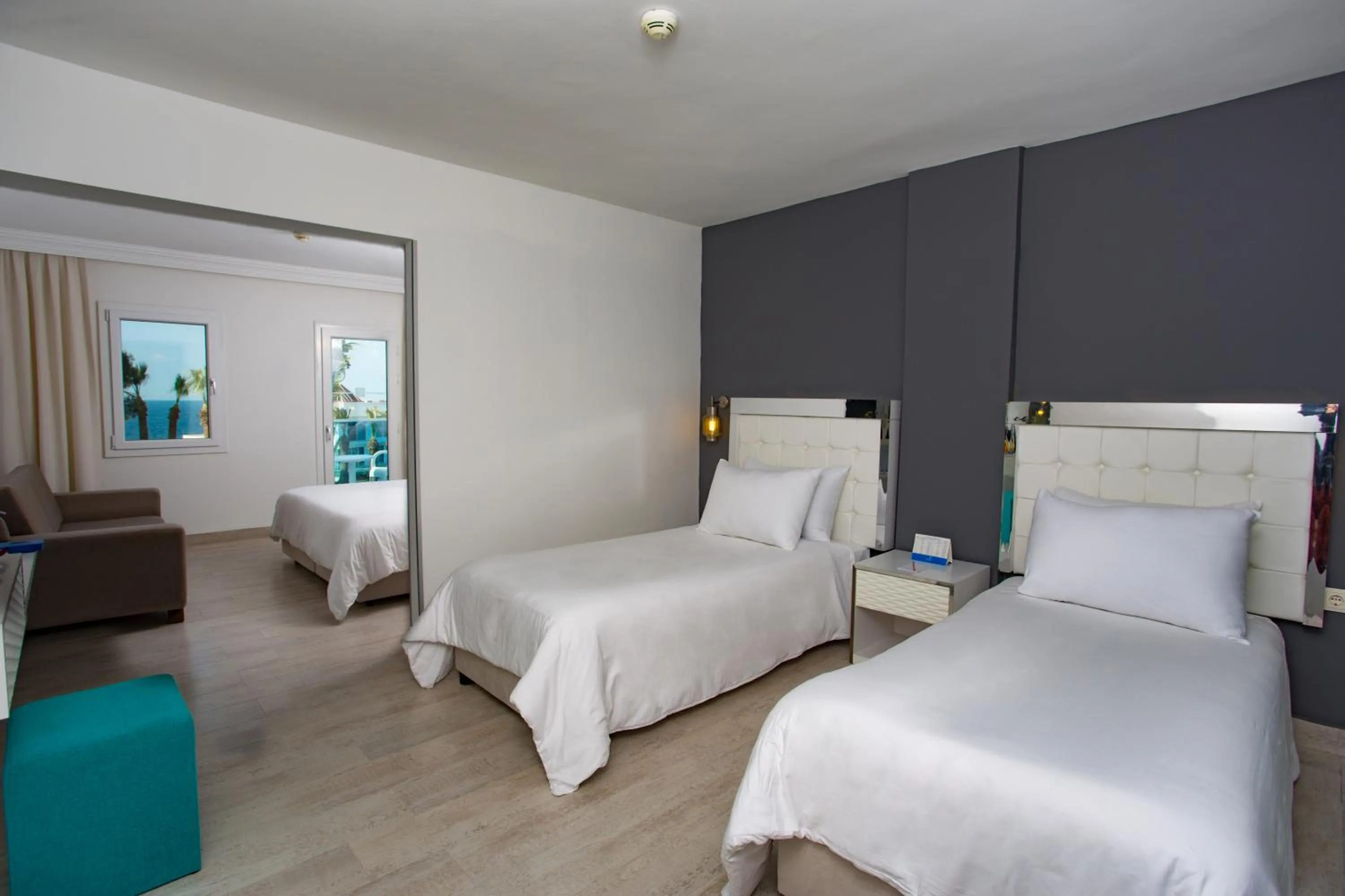 Bedroom, Bed in Le Bleu Hotel & Resort Kusadasi