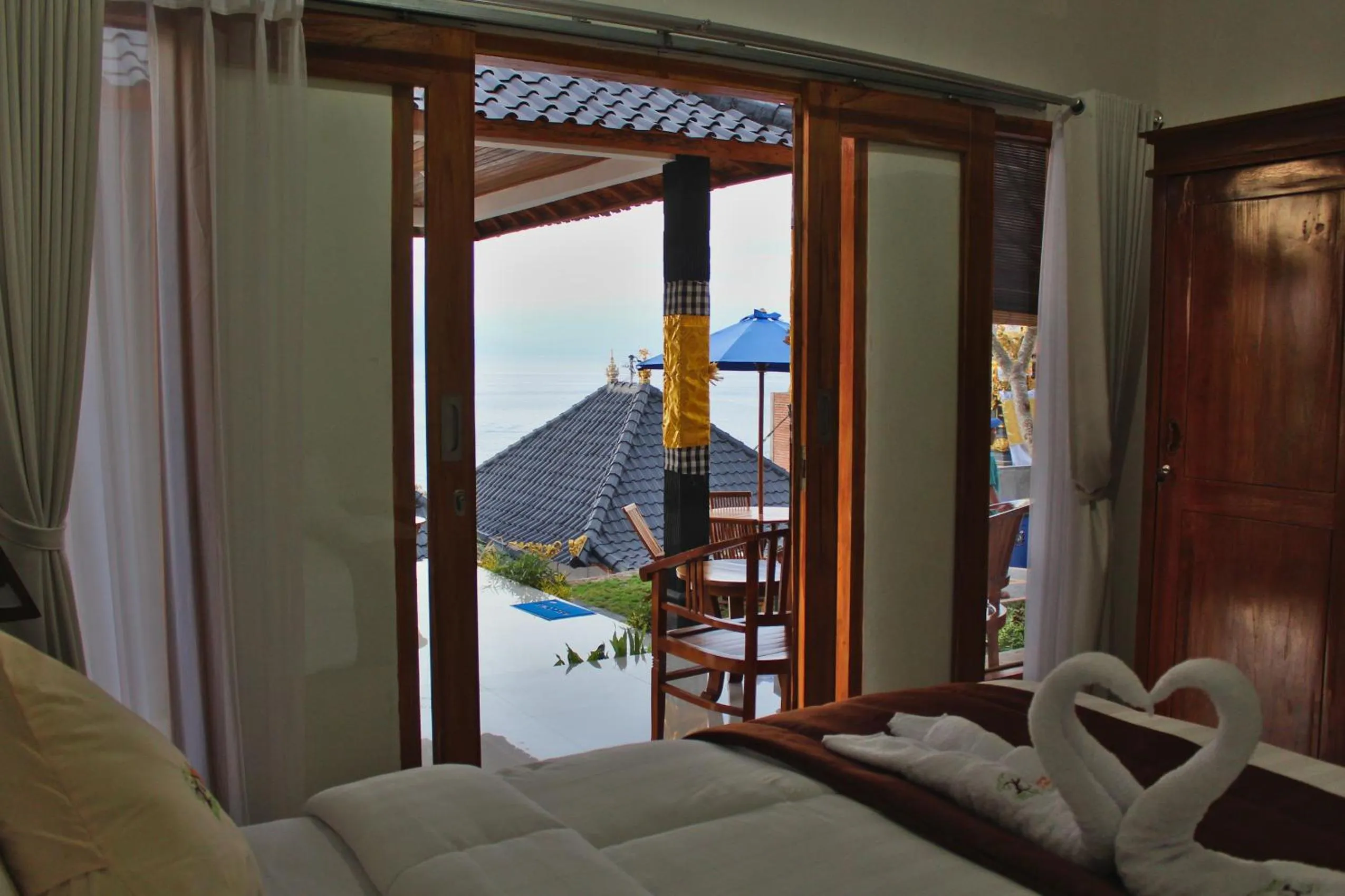 Living room in Prasi Sunset Bungalows