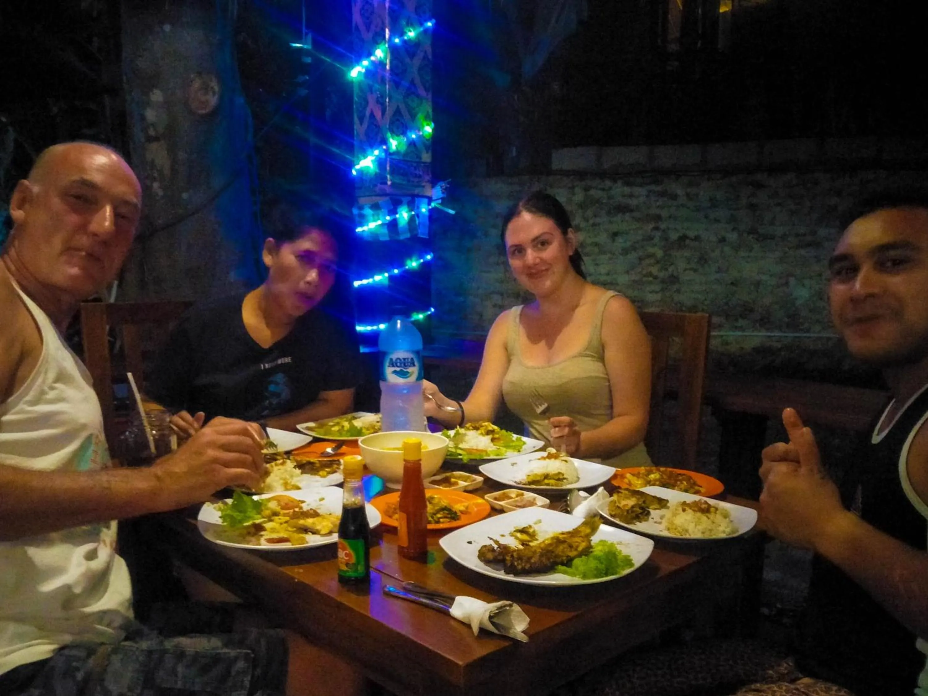 People in Prasi Sunset Bungalows