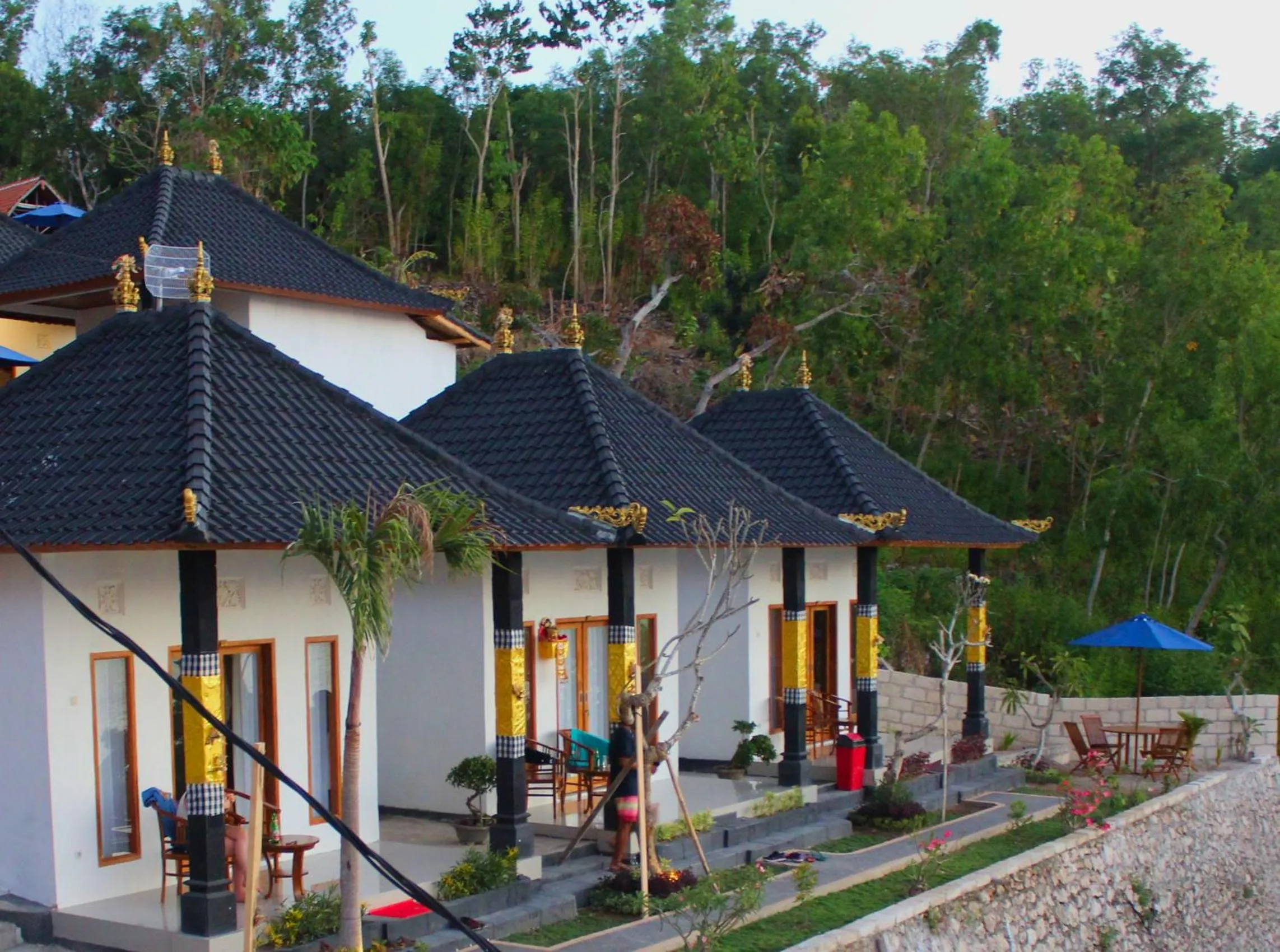 Patio in Prasi Sunset Bungalows