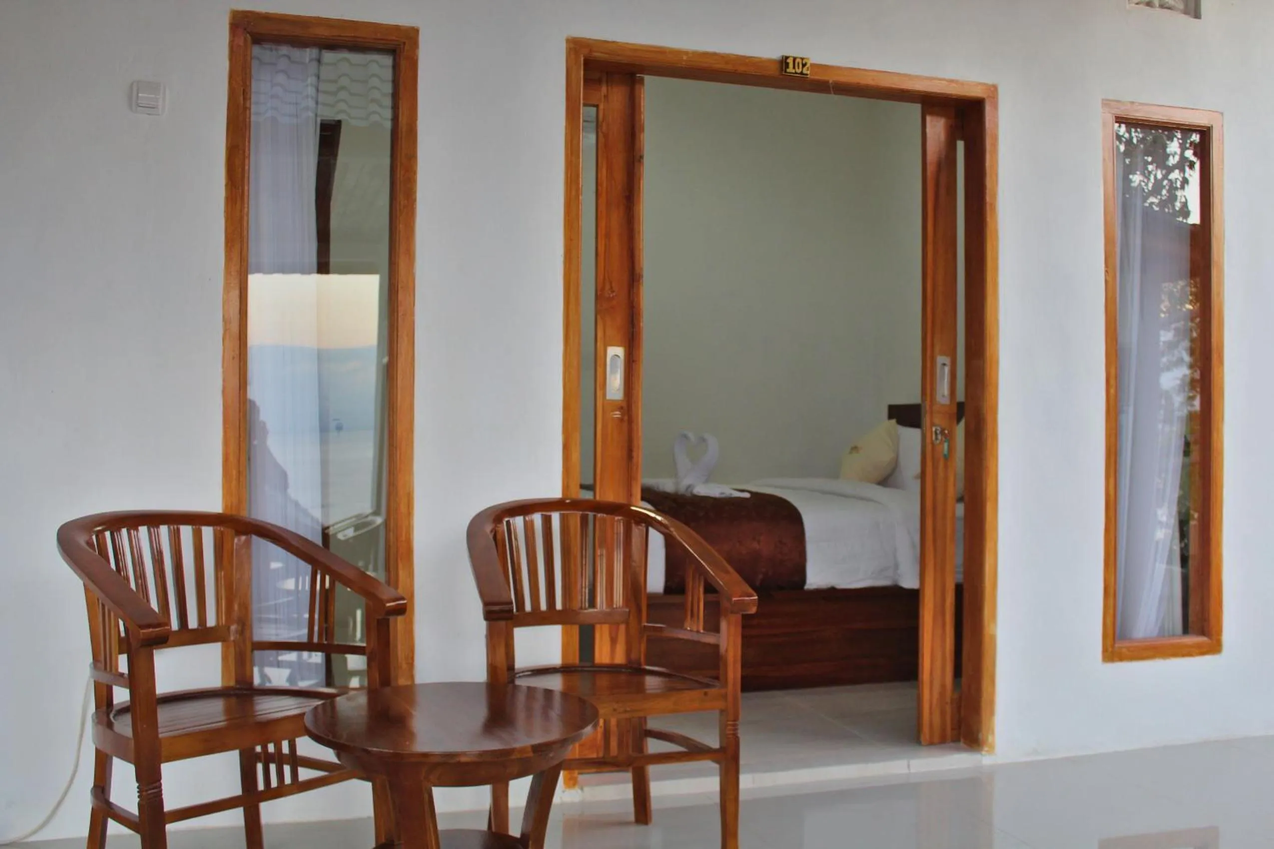 Patio in Prasi Sunset Bungalows