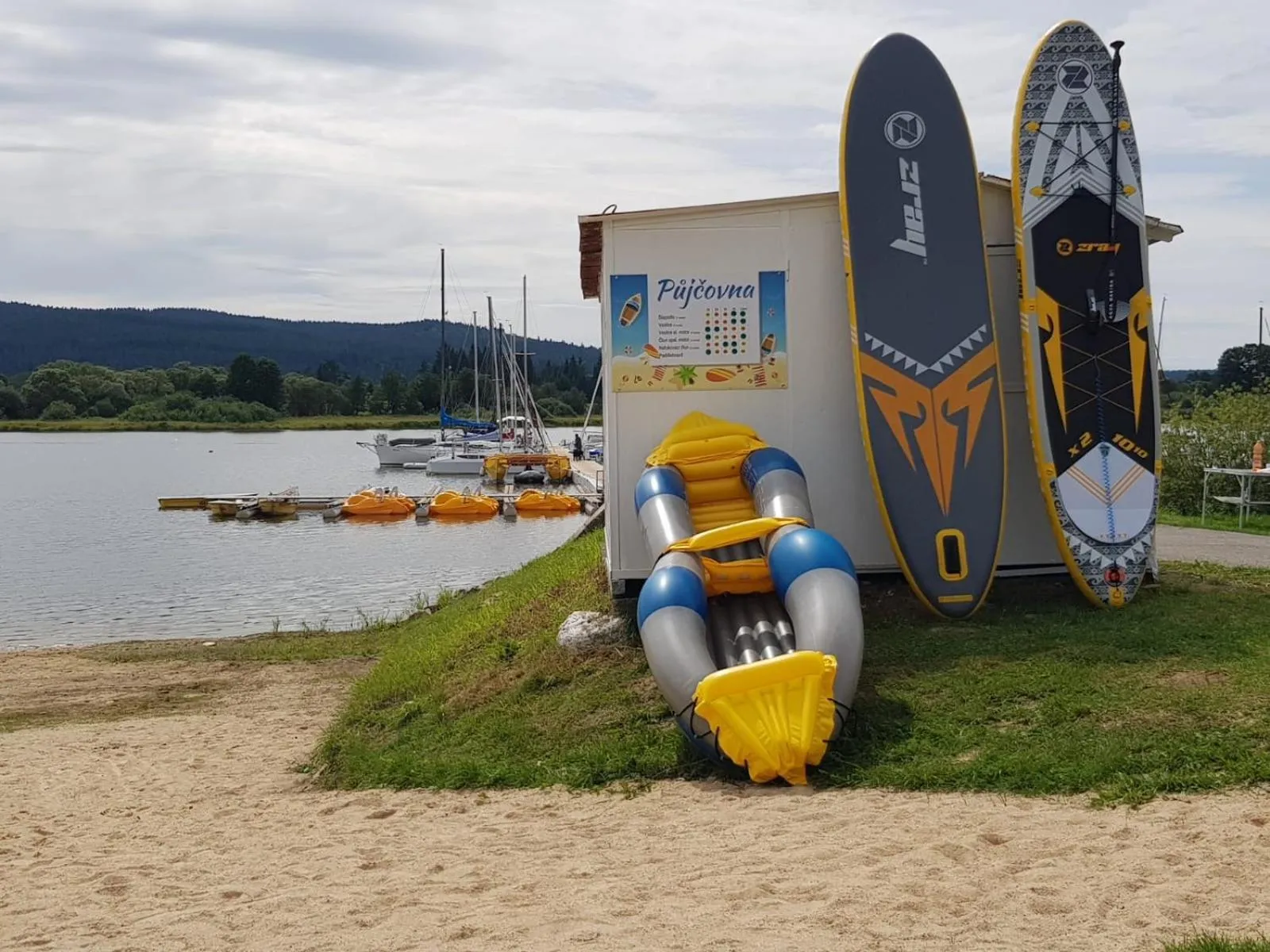 Beach in Fontána Lipno