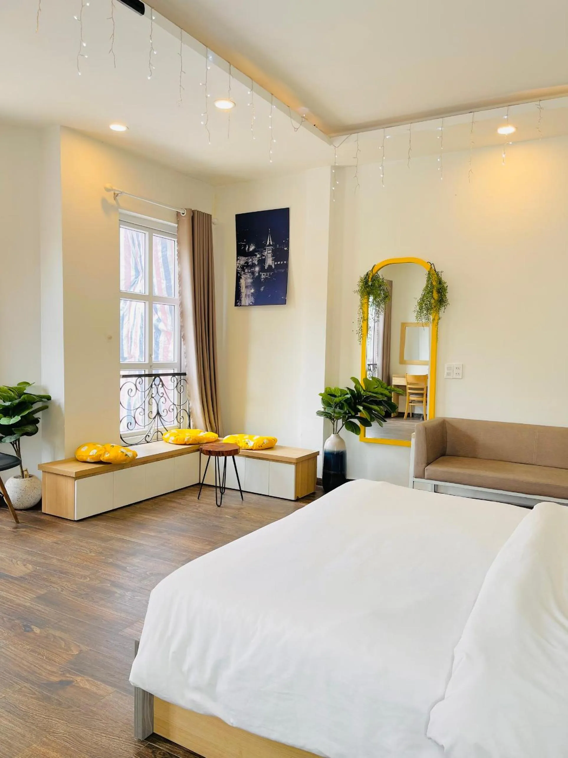 Bed in Street View Hotel & Apartment