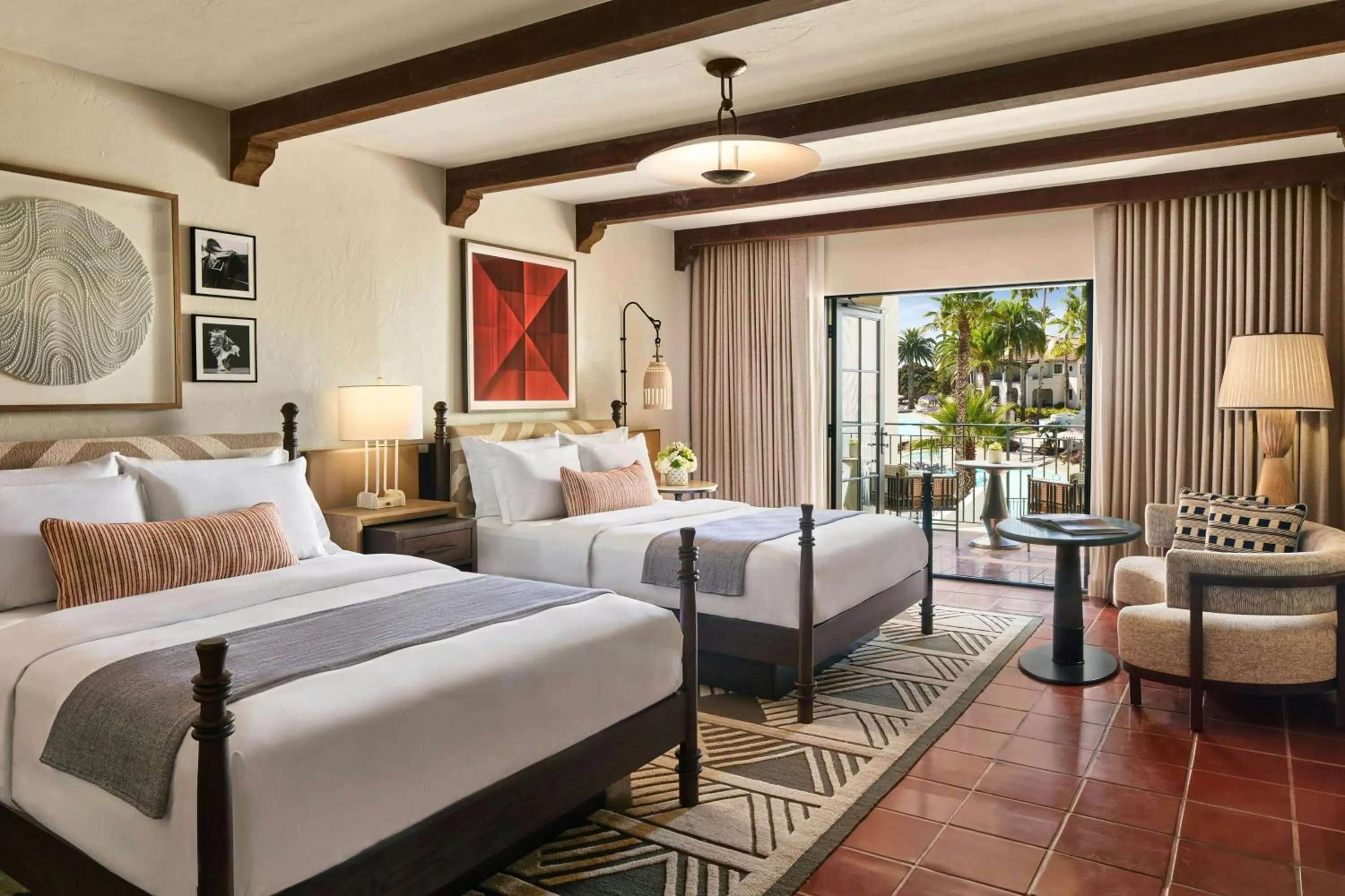 Swimming pool, Bed in The Ritz-Carlton Bacara, Santa Barbara