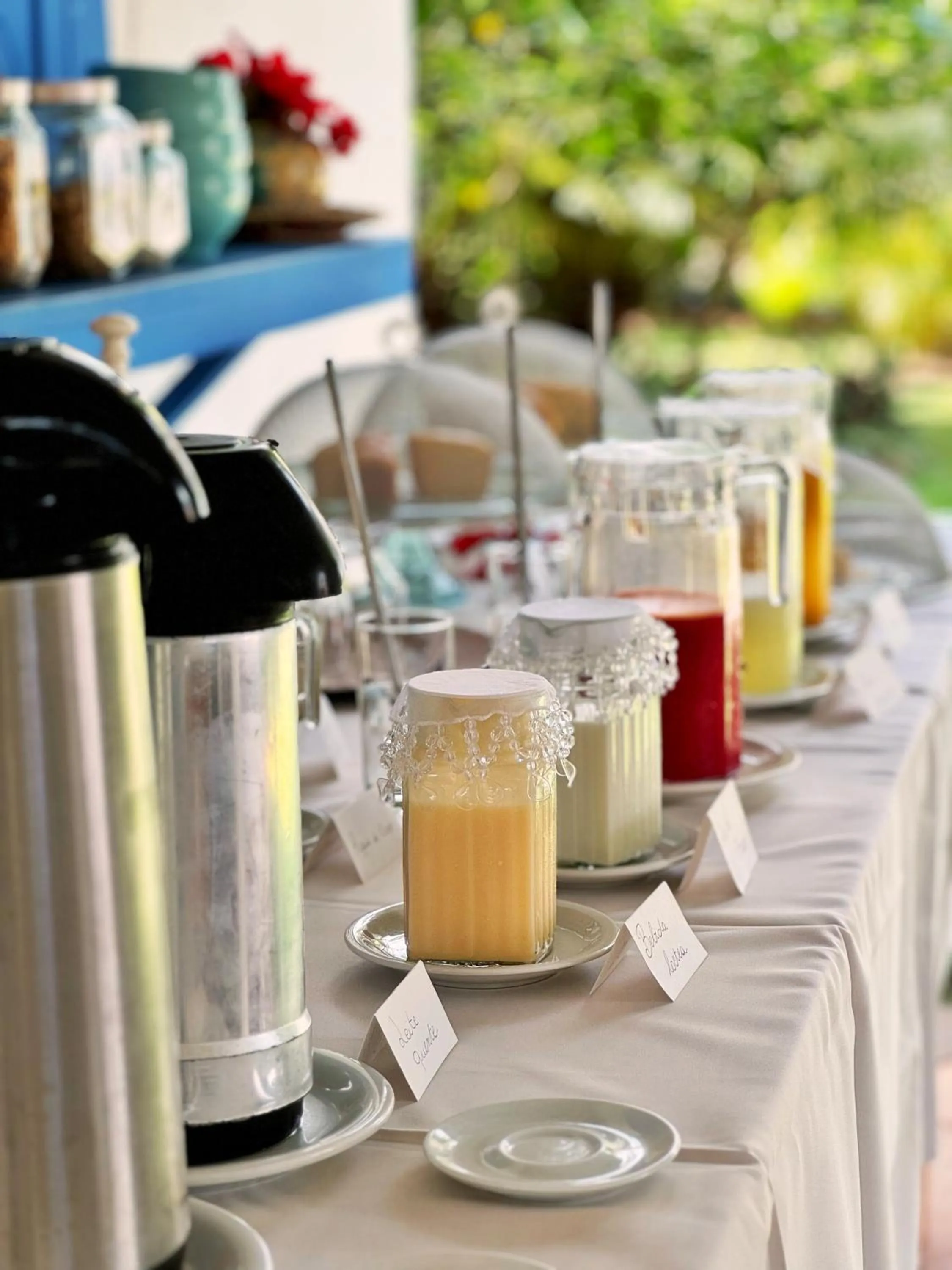 Continental breakfast in Pousada Ilha do Vento