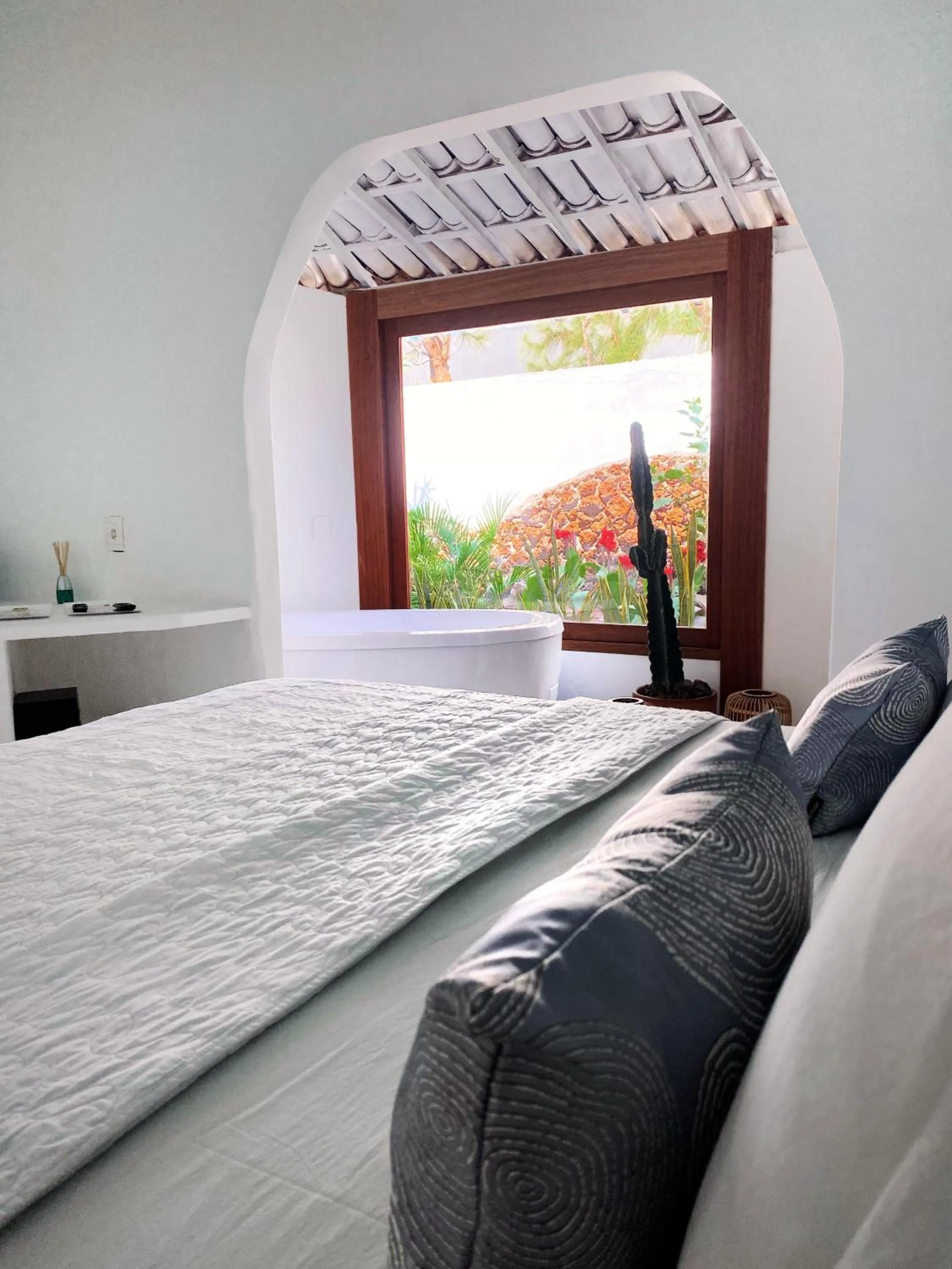 Bed in Pousada Ilha do Vento