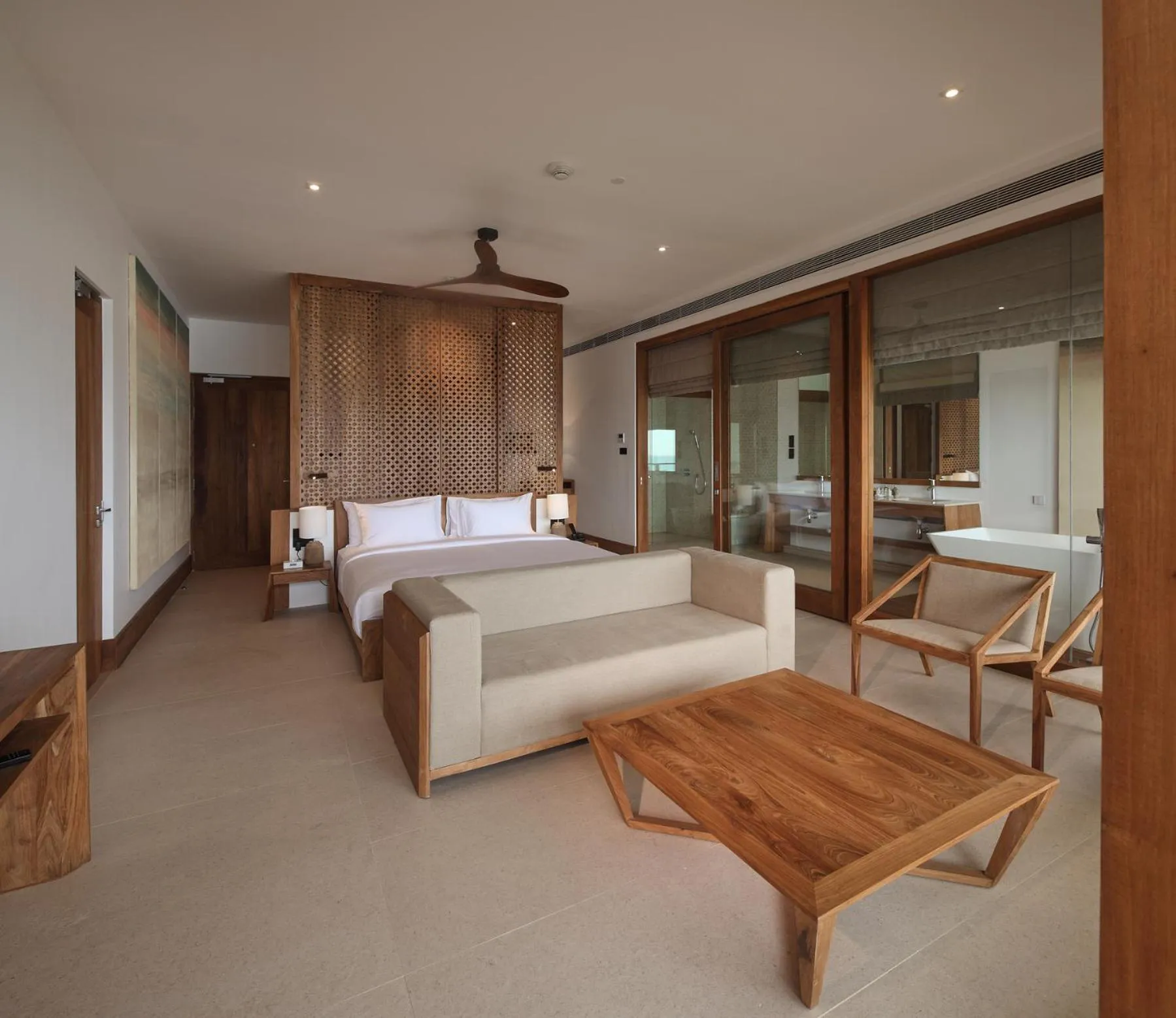 Living room, Bed in Riff Hikkaduwa