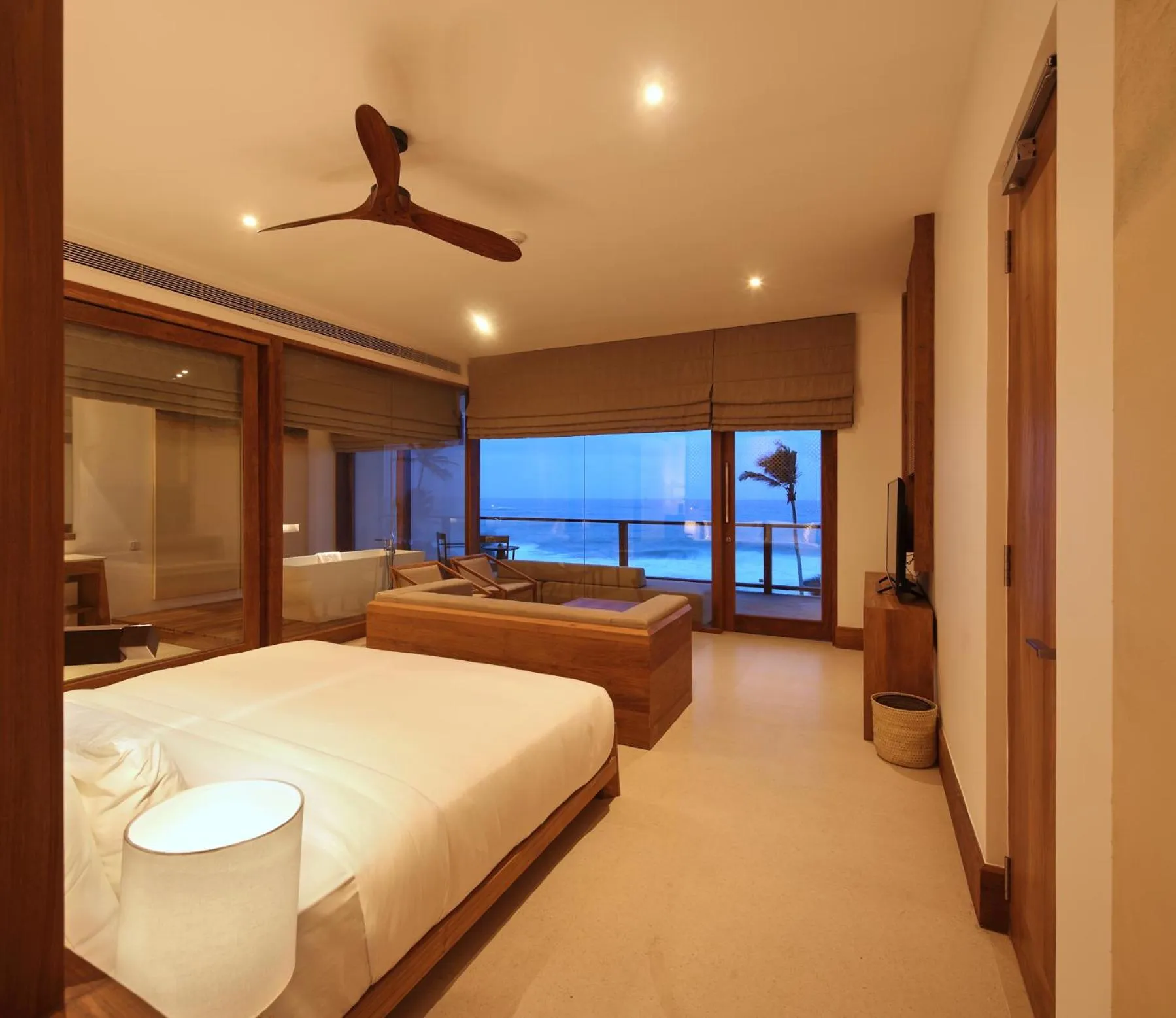 View (from property/room), Bed in Riff Hikkaduwa