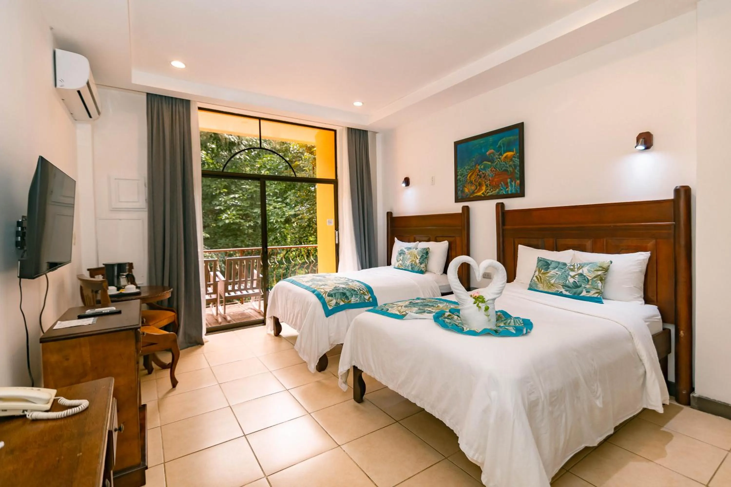 Bed in Hotel San Bada Resort & Spa